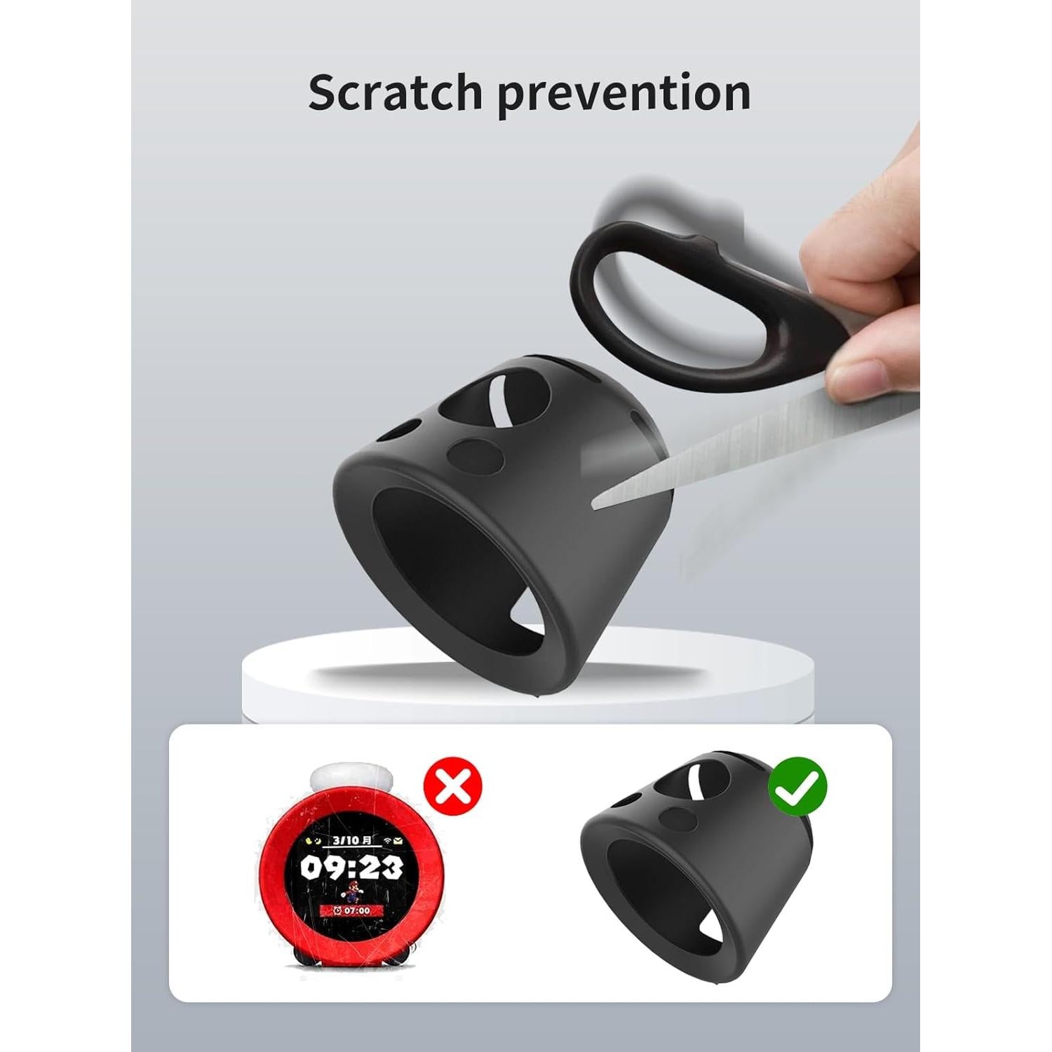 Funda de Silicona Suave YANMONGI para Nintendo Alarmo - Negro