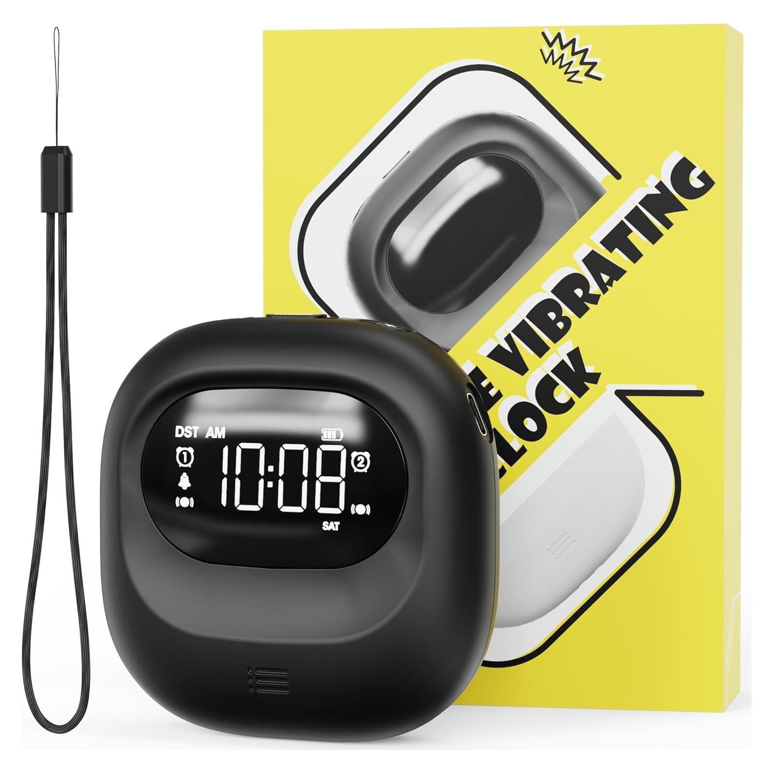 Reloj Despertador Doble ROCA con Vibrador Recargable