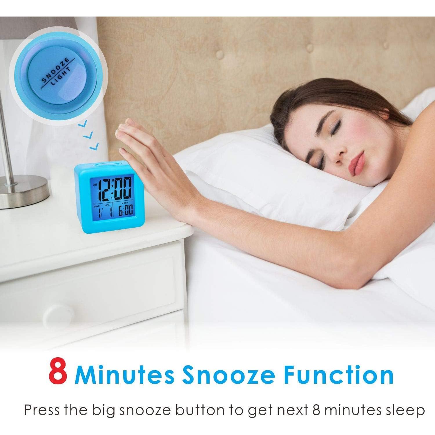 Reloj Despertador Digital Plumeet para Niños Azul 7,62 cm