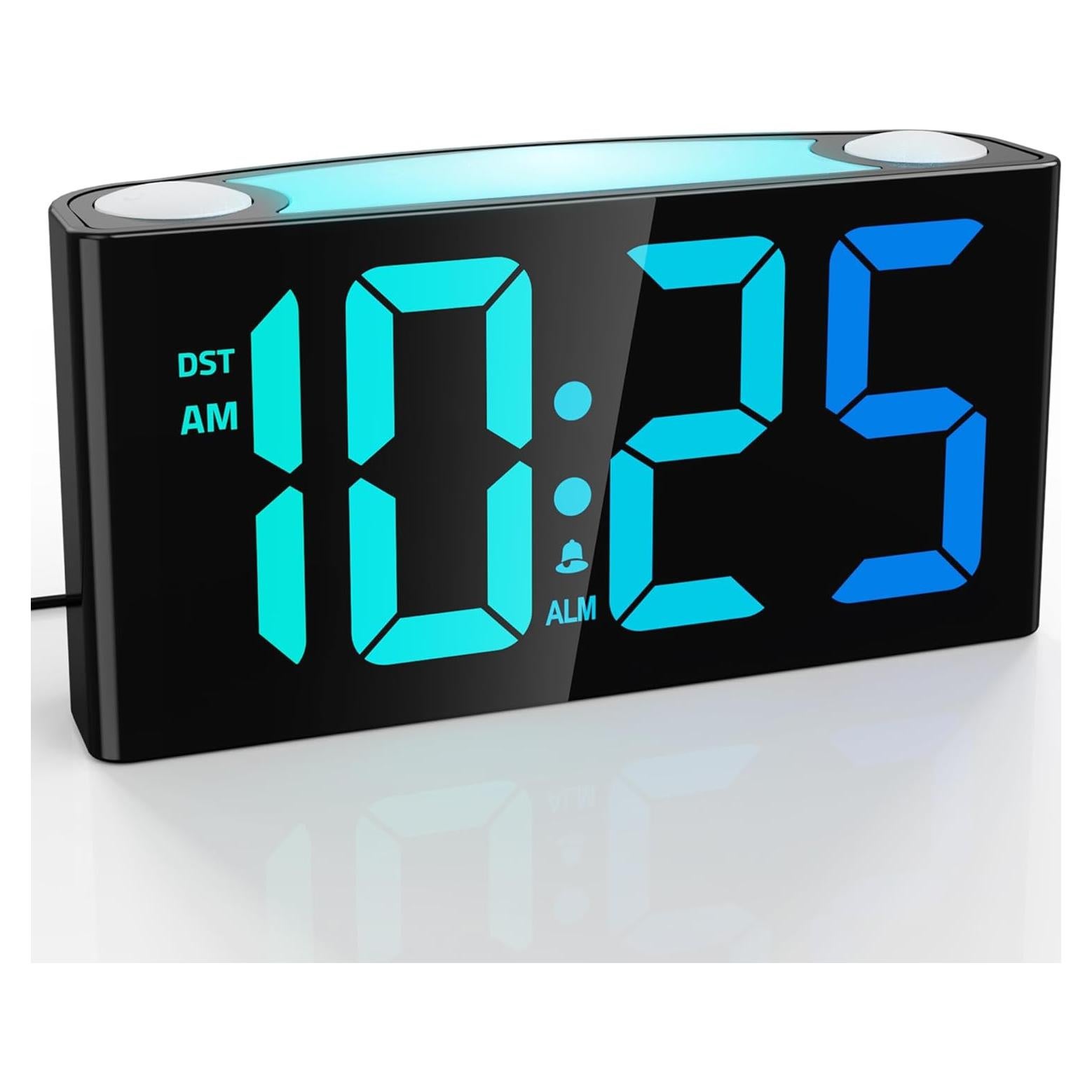 Reloj Despertador Digital Mesqool LED RGB con Luz Nocturna