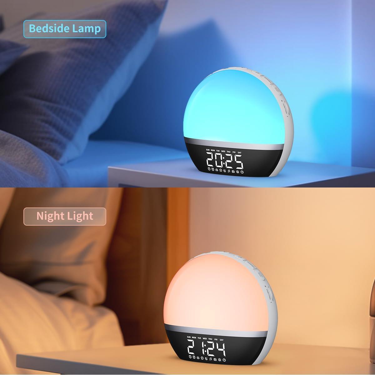 Reloj Despertador SoundLegend con Luz de Amanecer y Radio FM