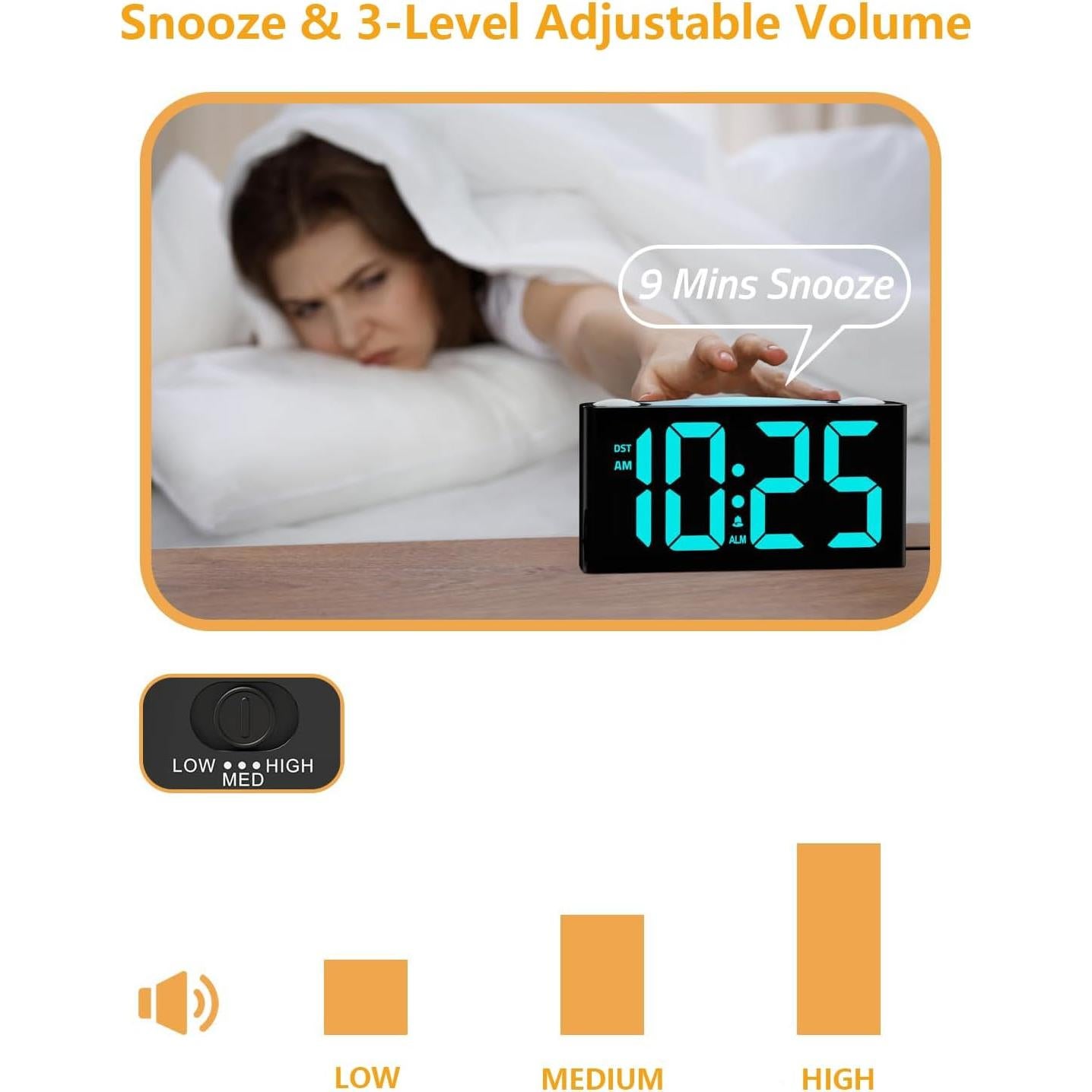 Reloj Despertador Vibrante Mesqool CR1008iR RGB USB