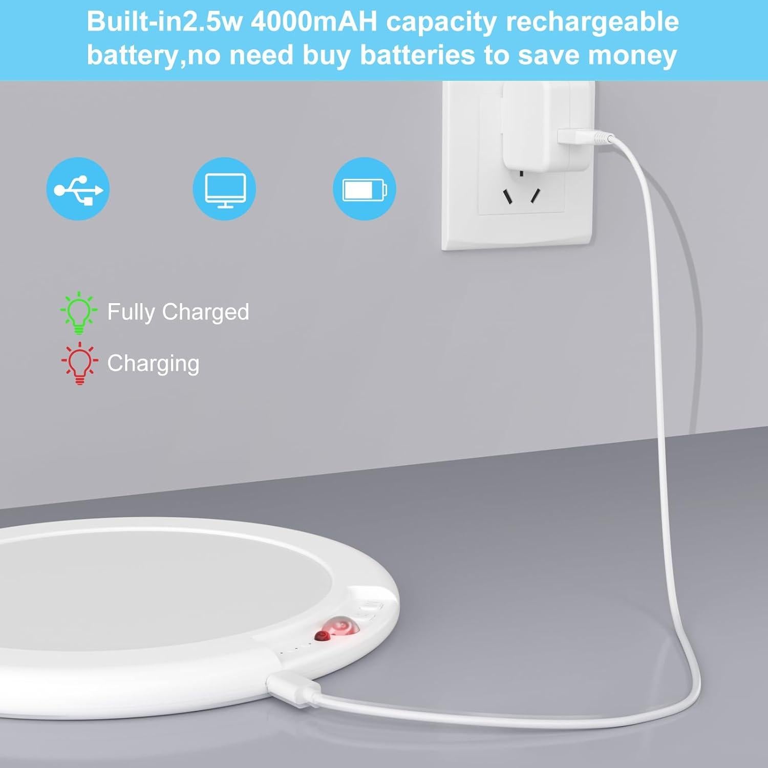 Luz de Techo LED Recargable Lineway 19.05 cm con Sensor