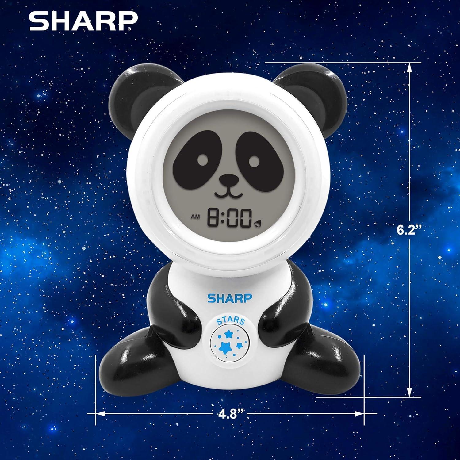 Reloj Despertador SHARP SPC084P Panda Luz Nocturna