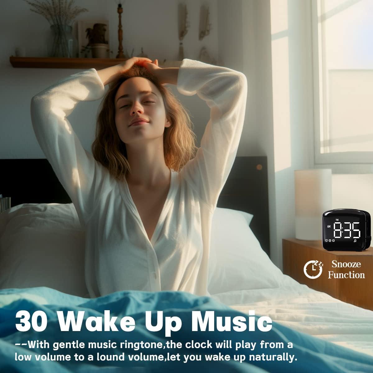 Reloj Despertador Digital Easysleep EAC-A1 Pantalla LED 27 Sonidos