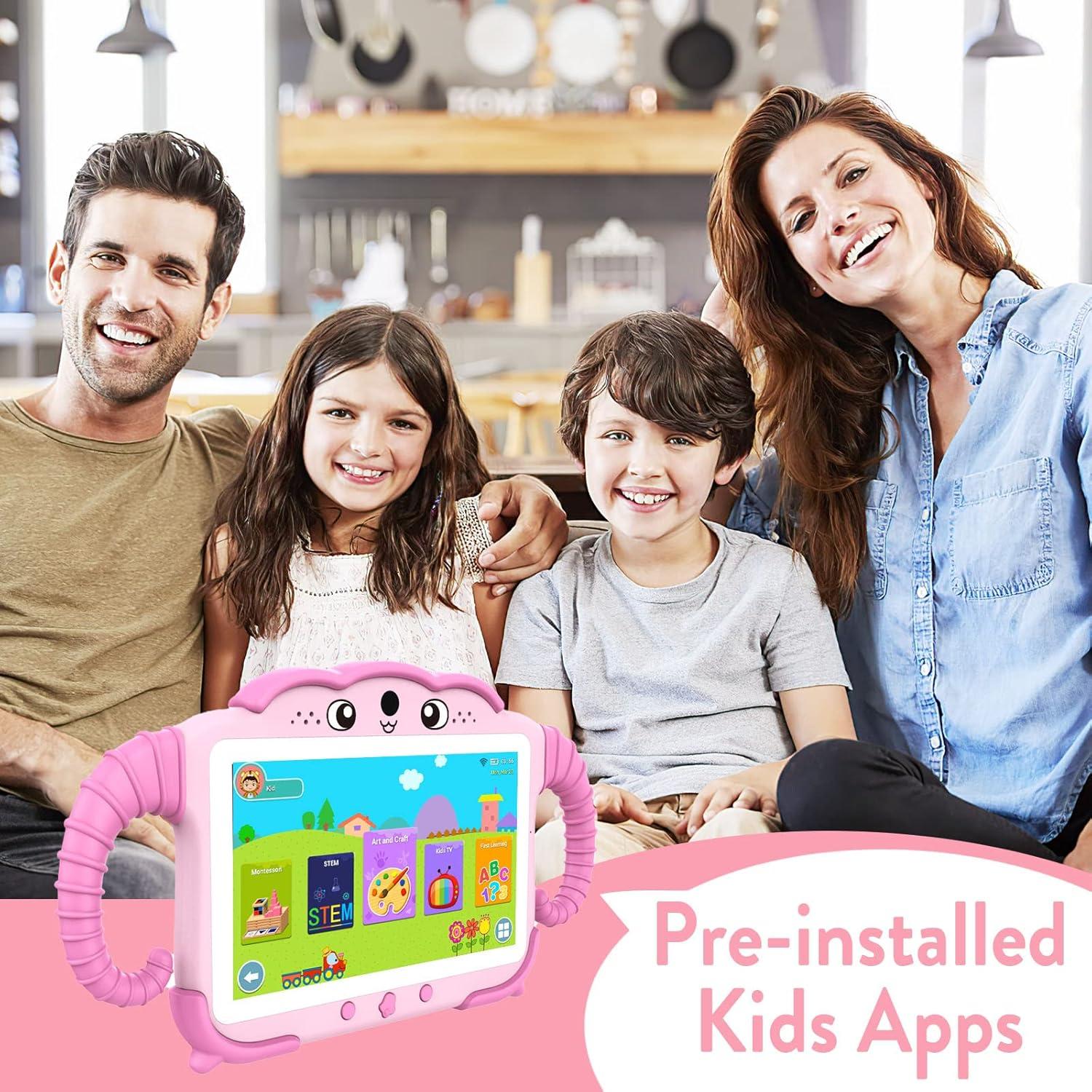 YosaToo Tableta Infantil 7" Rosa ZIDS701 Android WiFi