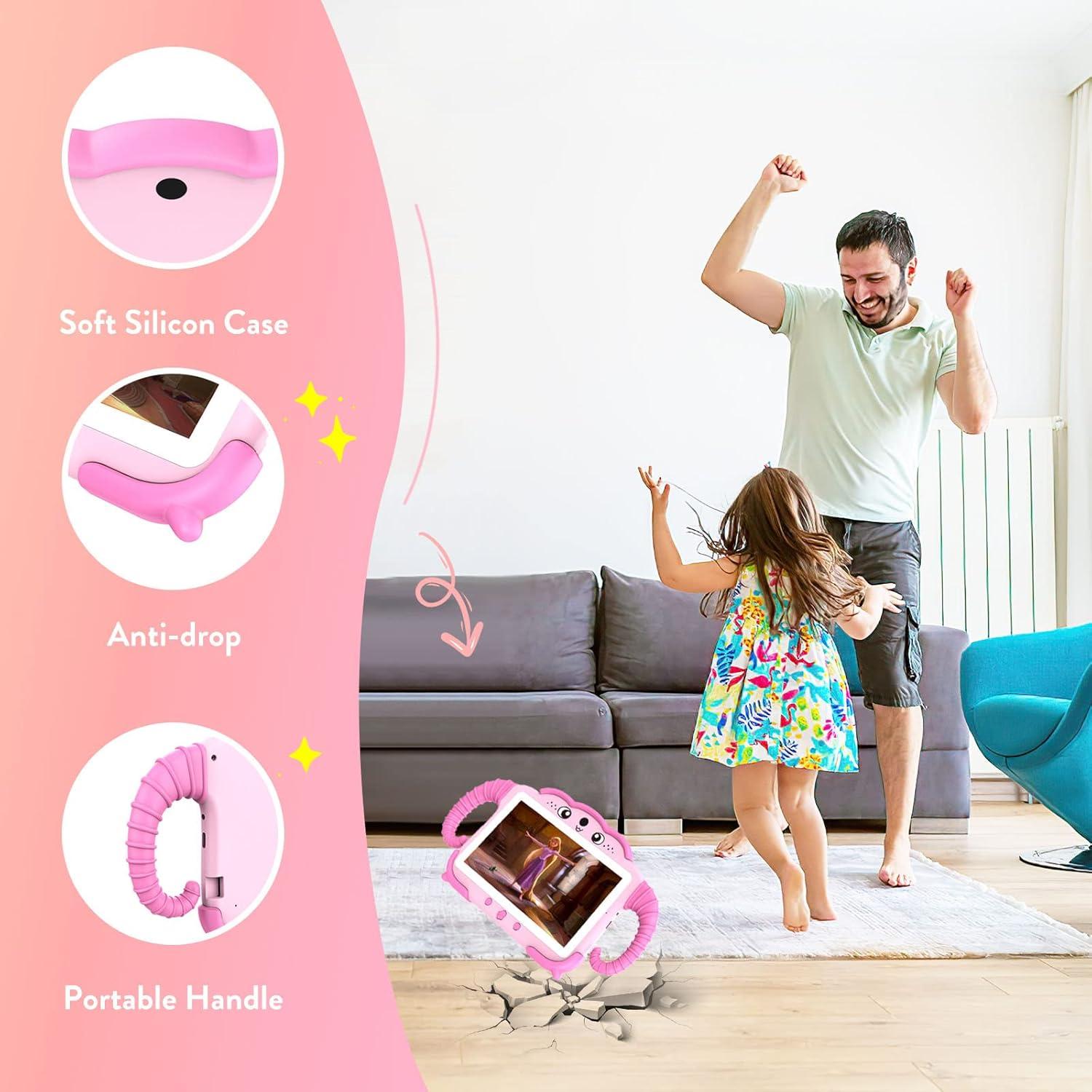 YosaToo Tableta Infantil 7" Rosa ZIDS701 Android WiFi