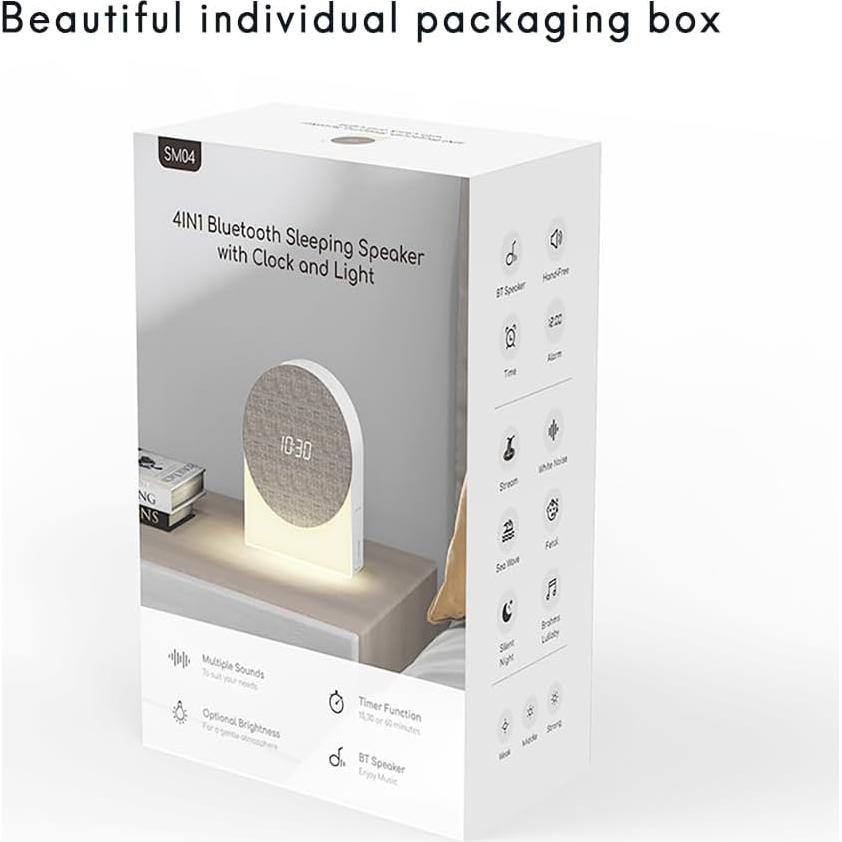 Máquina de Sonido Blanco ErgunaRv SM04 con Reloj y Luz