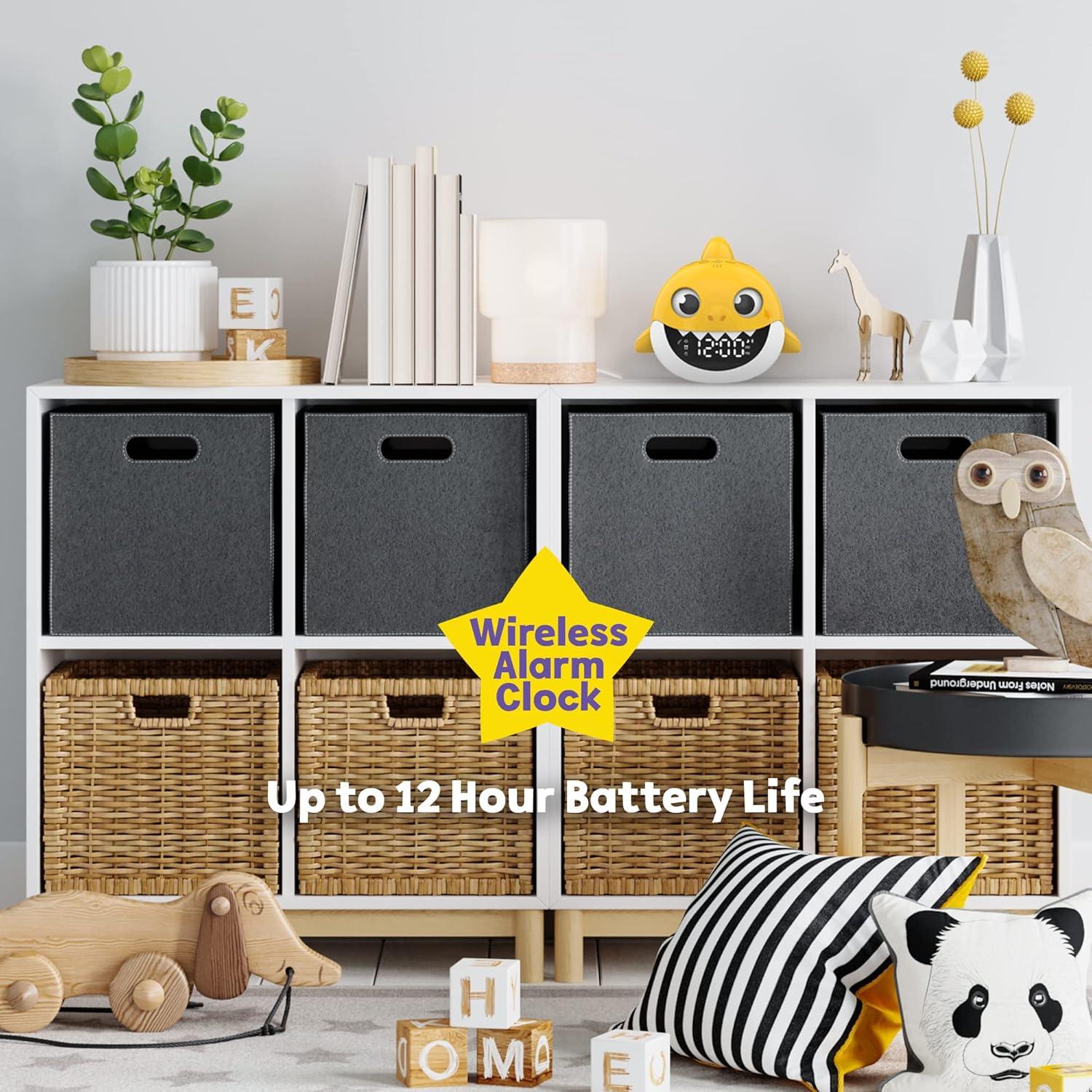 Reloj Despertador Baby Shark Core Innovations Amarillo