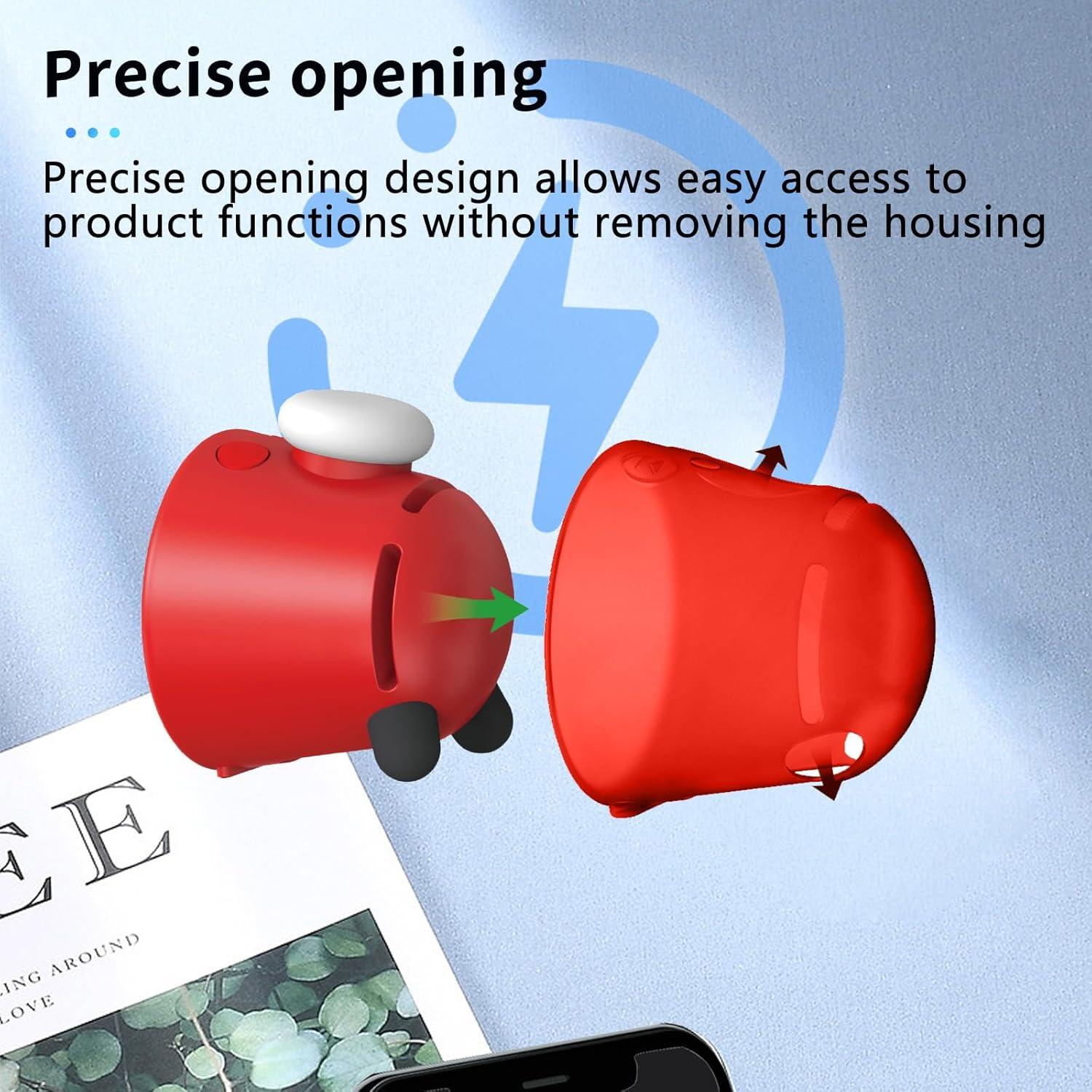 Funda Protectora Silicona NOUKAJU para Nintendo Alarmo Rojo