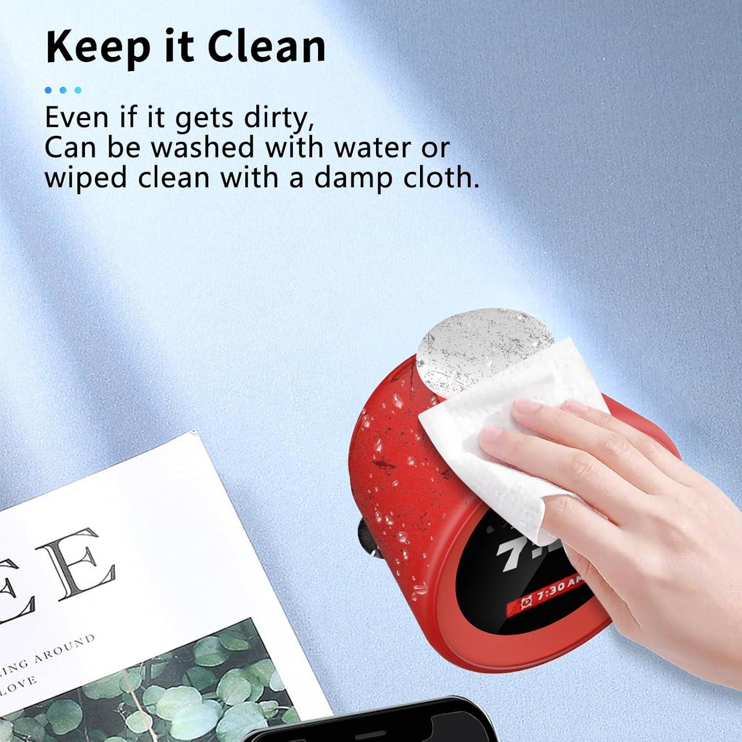 Funda Protectora Silicona NOUKAJU para Nintendo Alarmo Rojo