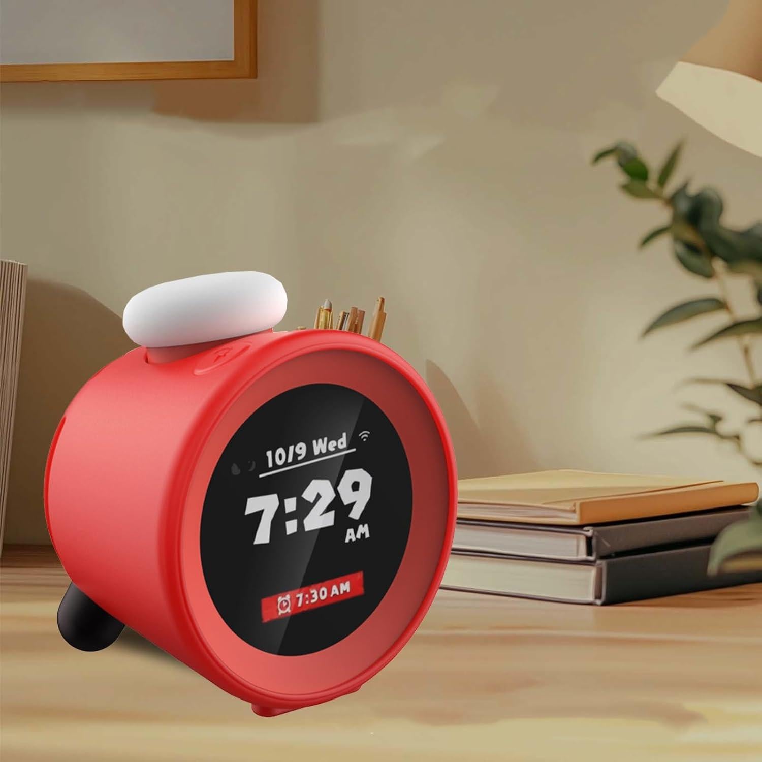 Funda Protectora Silicona NOUKAJU para Nintendo Alarmo Rojo