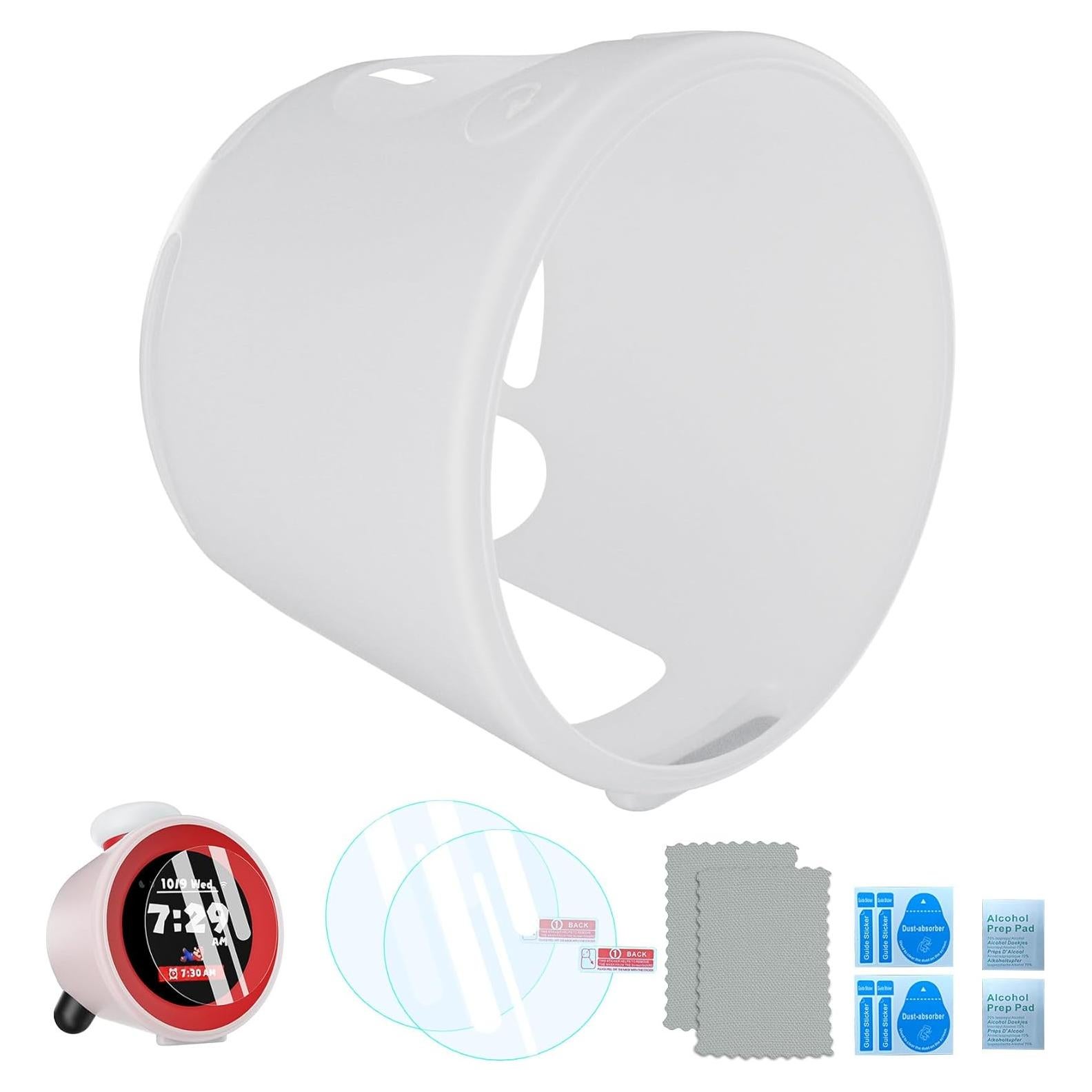 Funda de silicona y vidrio templado para Nintendo Alarmo