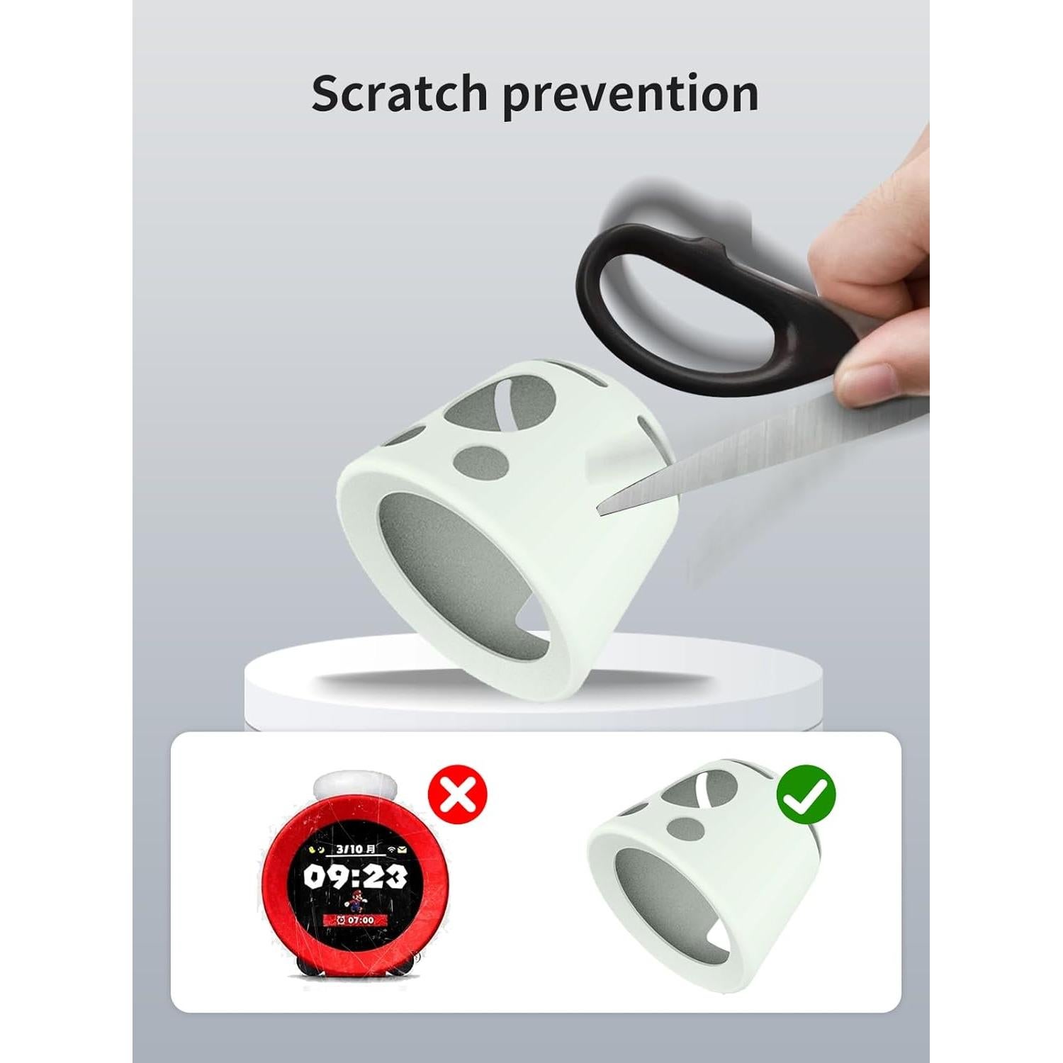 Funda de Silicona Suave YANMONGI para Nintendo Sound Clock Alarmo - Verde