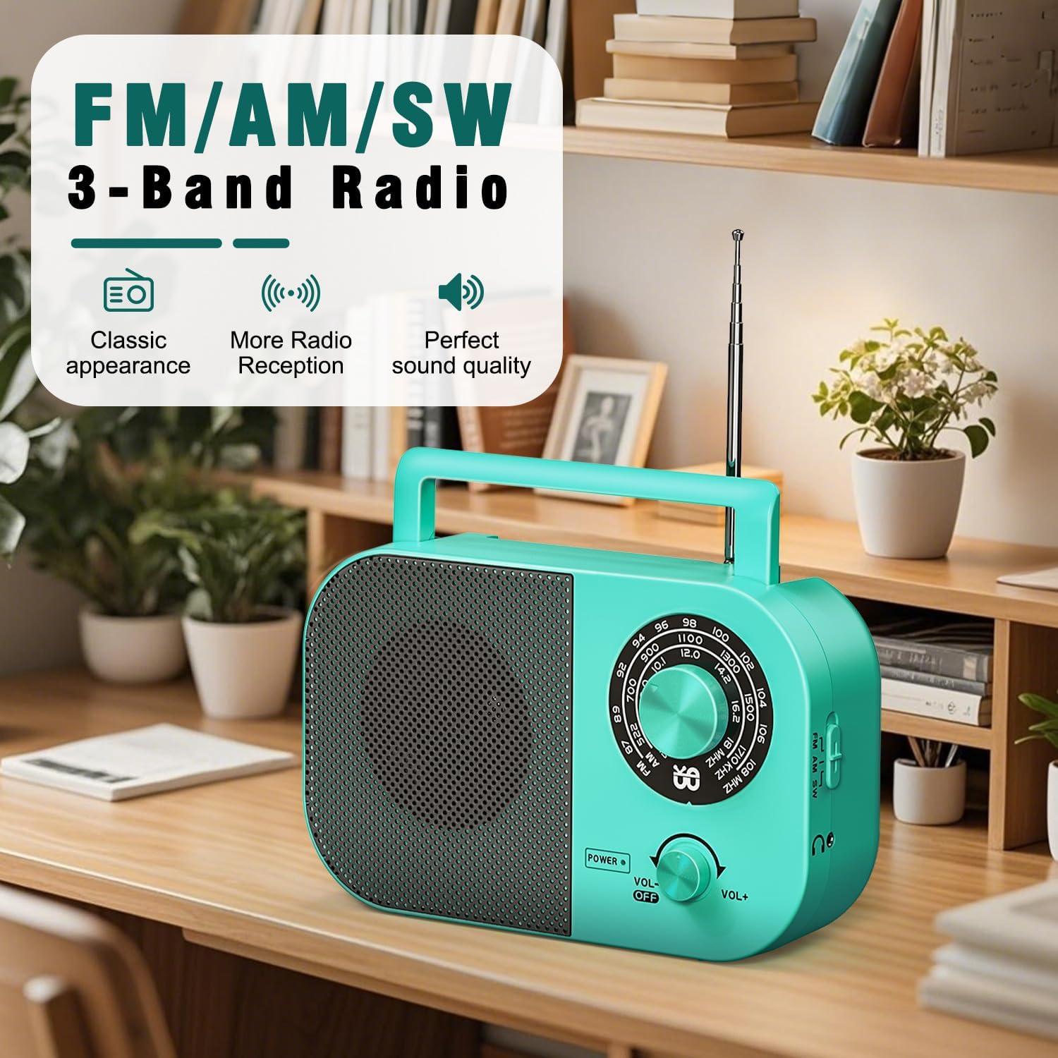 Radio Portátil Tendak AM FM Onda Corta con Altavoz 0.87kg