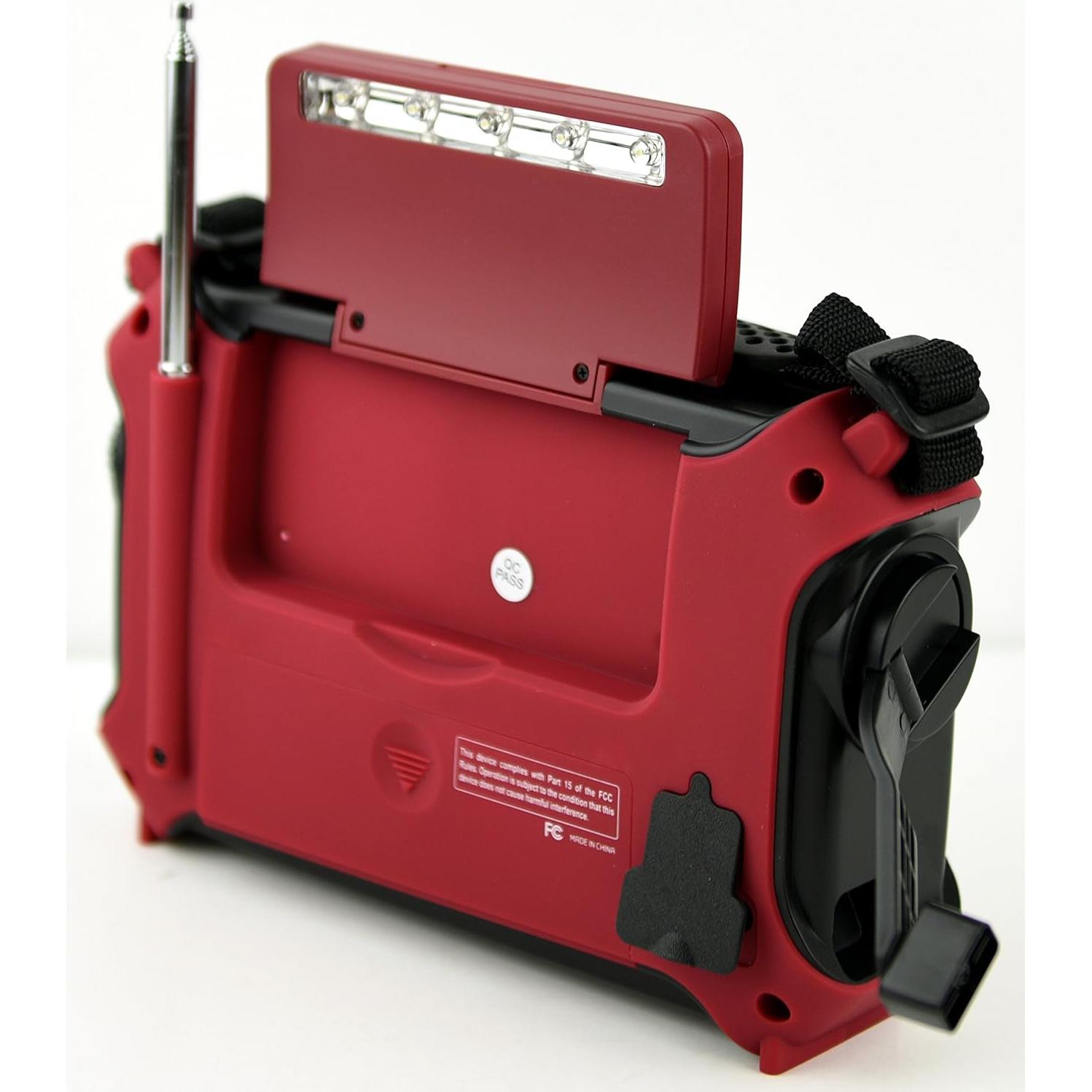 Radio Meteorológica Kaito KA500IP-RED AM/FM/SW NOAA Cargador