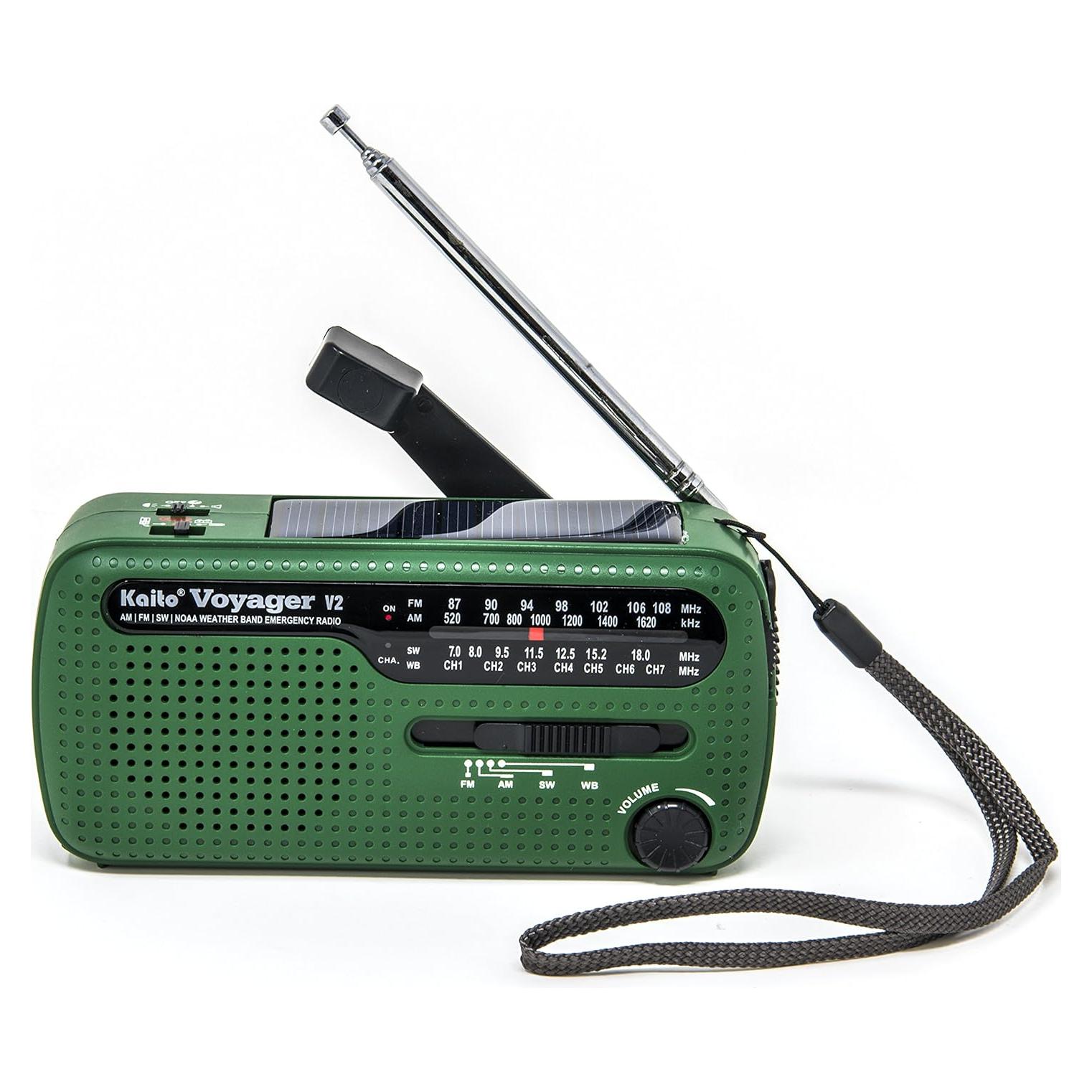 Radio de Emergencia Portátil Kaito 4336302721 AM/FM NOAA Solar