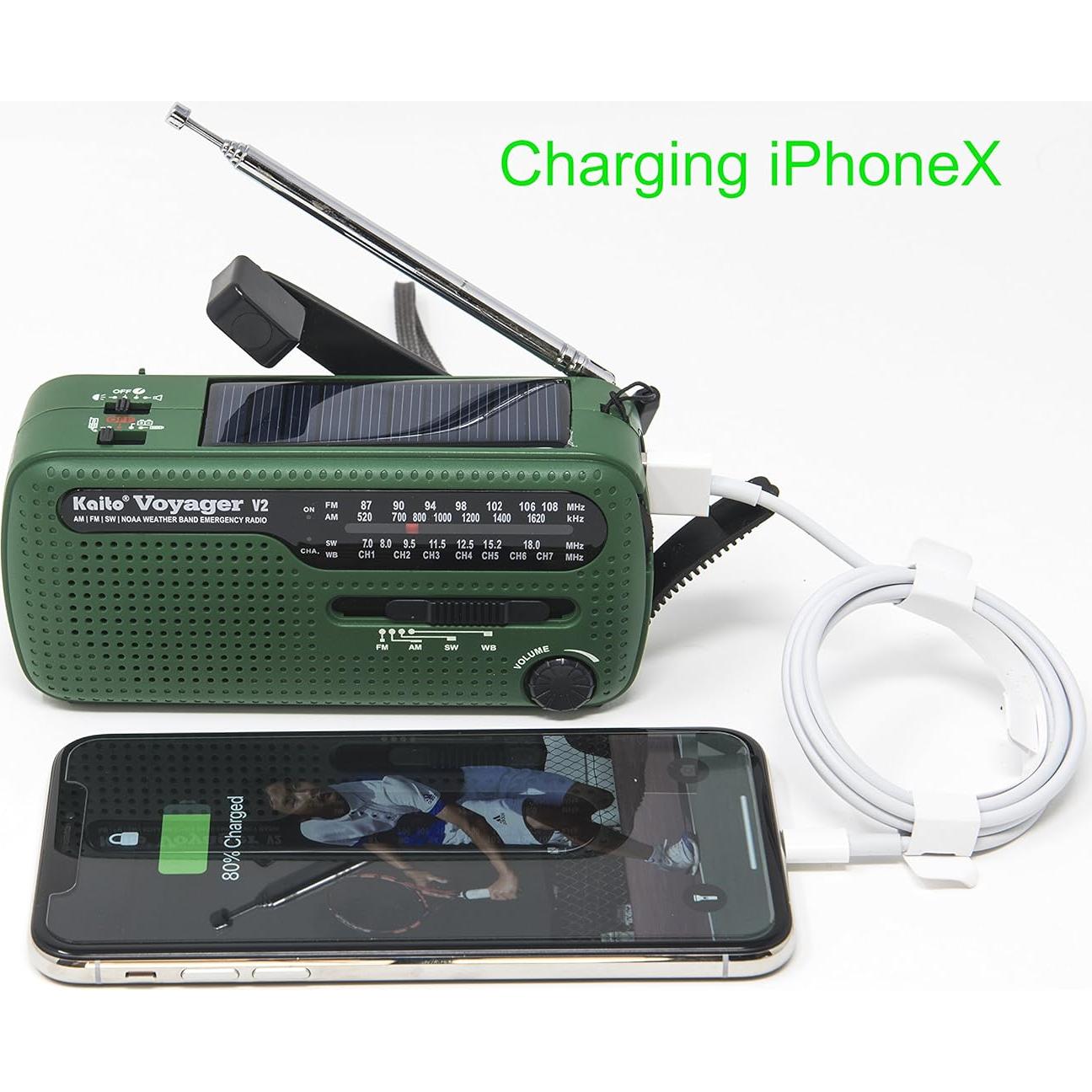 Radio de Emergencia Portátil Kaito 4336302721 AM/FM NOAA Solar