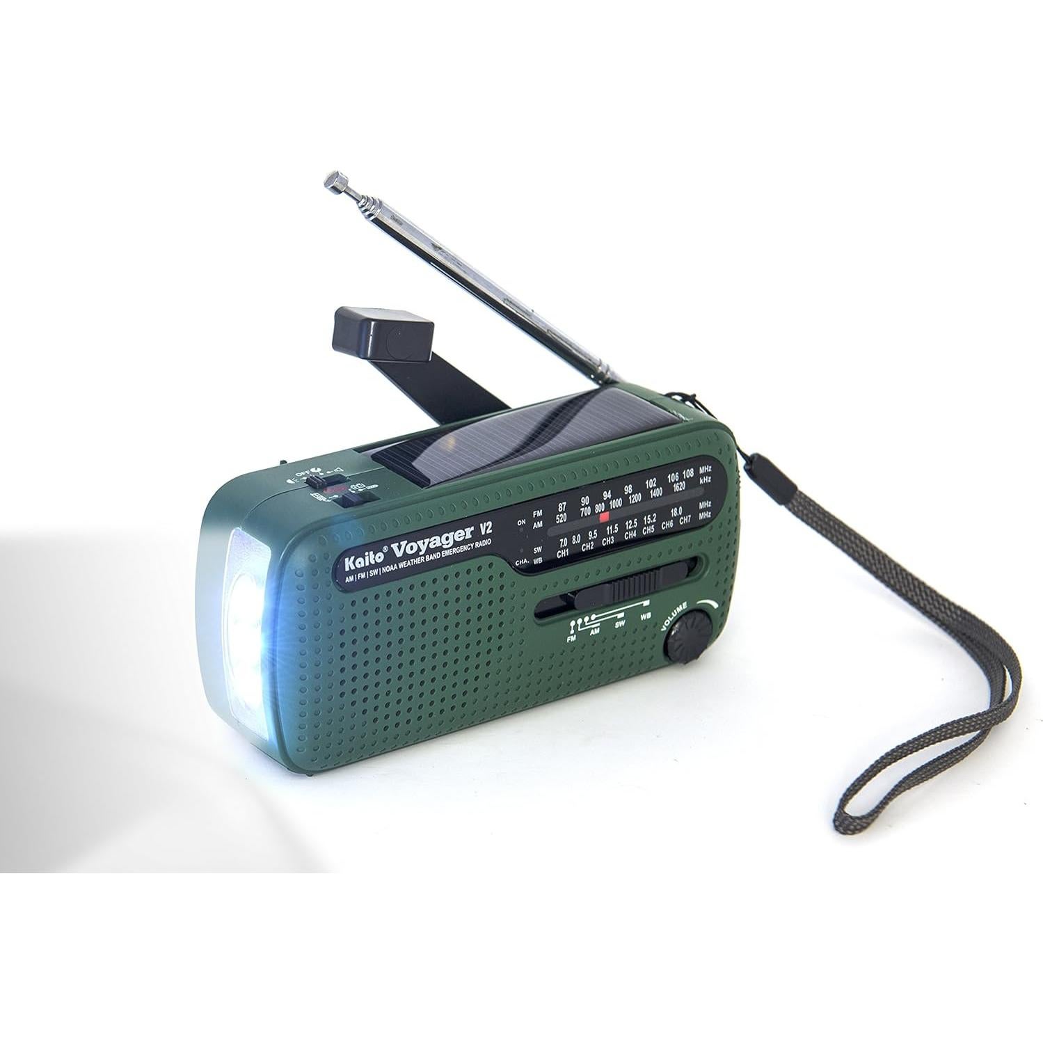 Radio de Emergencia Portátil Kaito 4336302721 AM/FM NOAA Solar