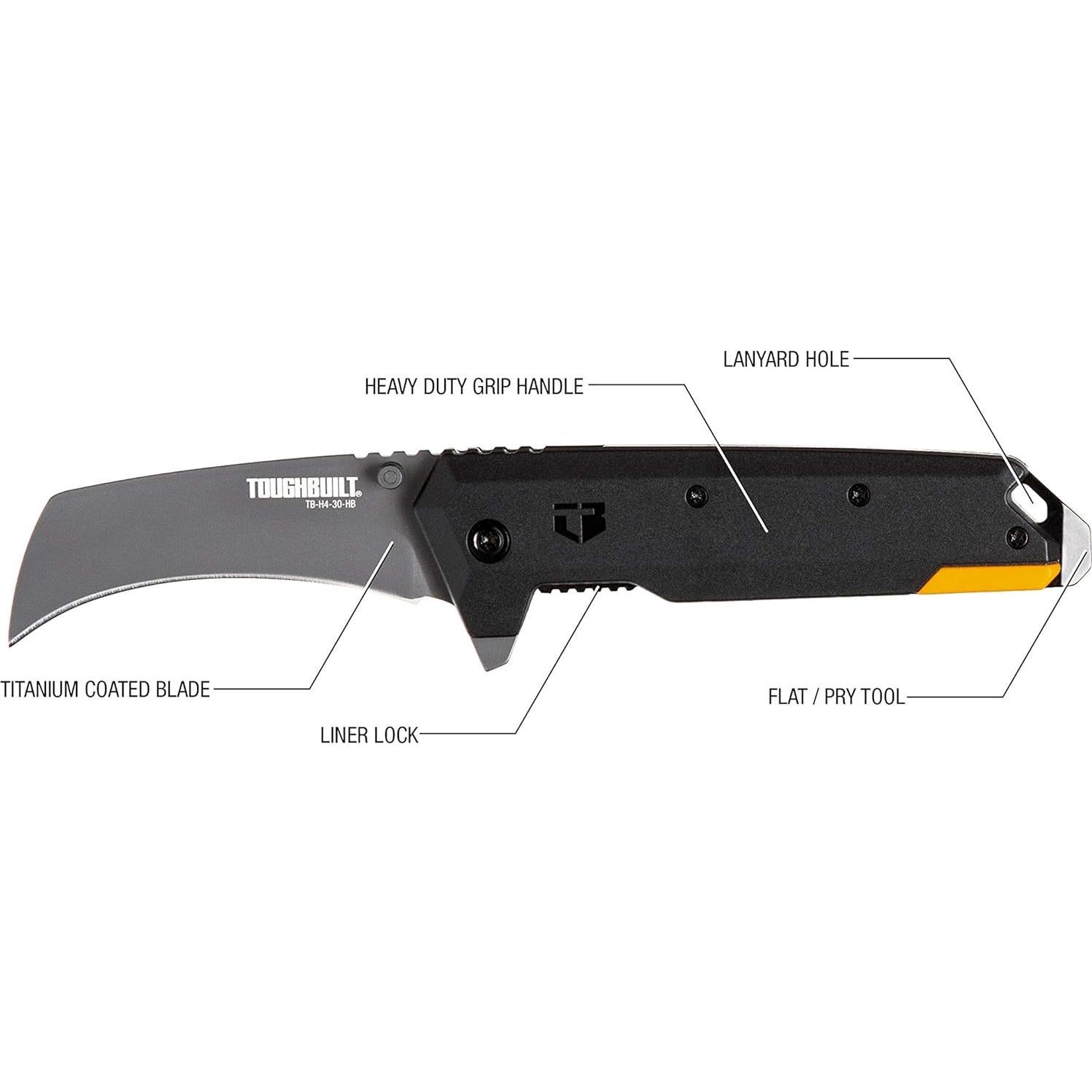 Cuchillo Plegable Hawkbill ToughBuilt 7.62 cm Acero Inoxidable