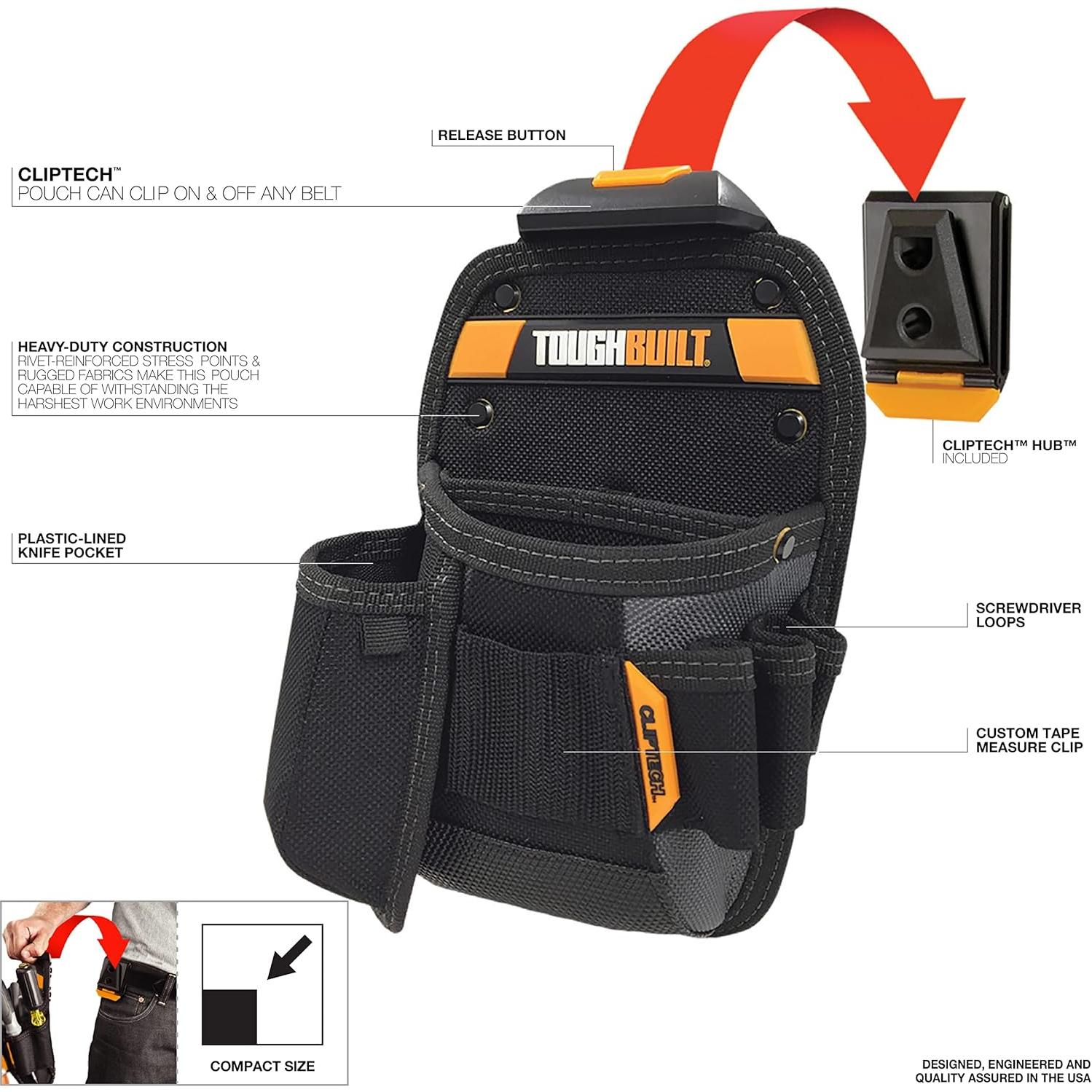 Bolsillo Universal ToughBuilt TB-CT-26 - 8 Bolsillos Negro