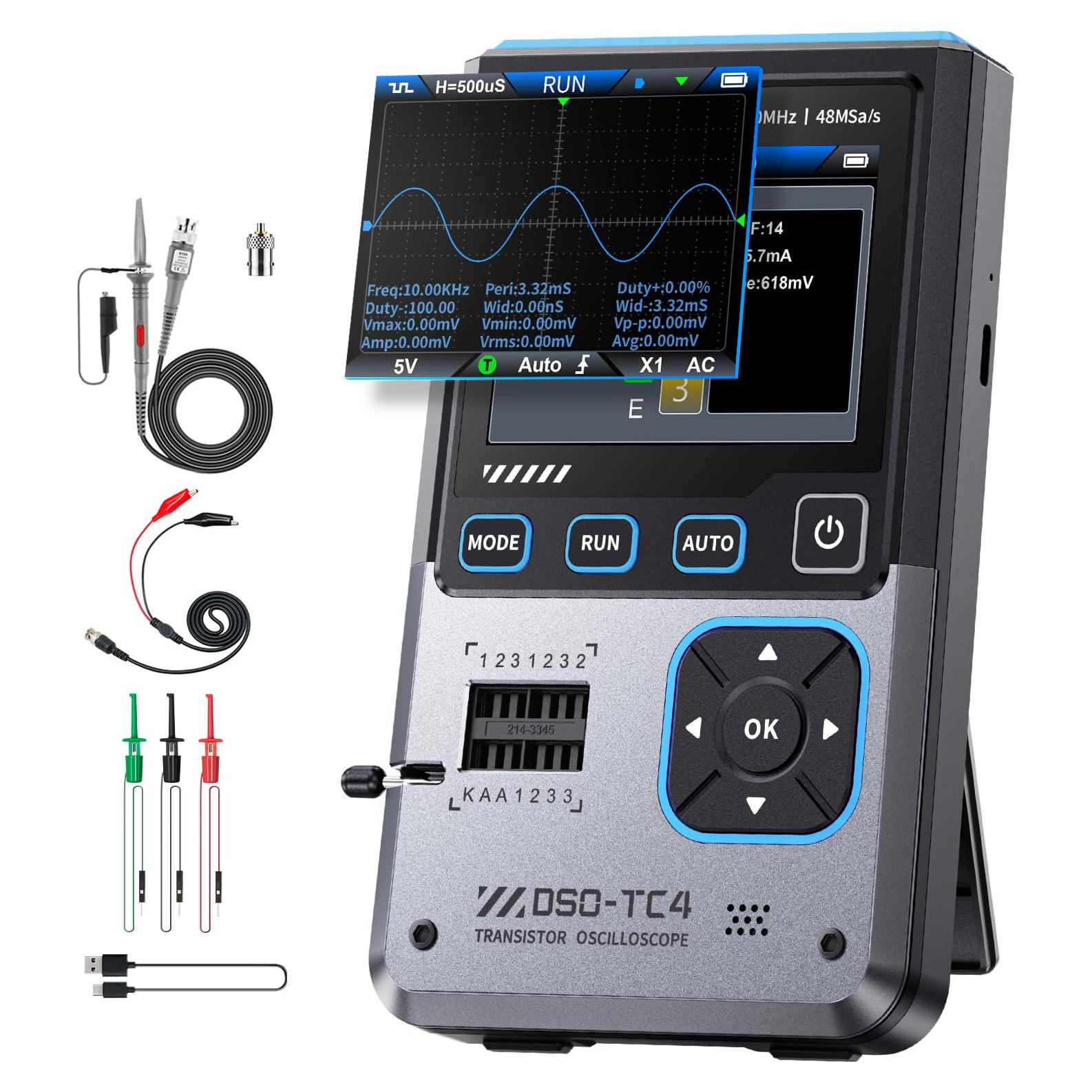 Osciloscopio Digital FNIRSI DSO-TC4 10MHz 48MSa/s Portátil