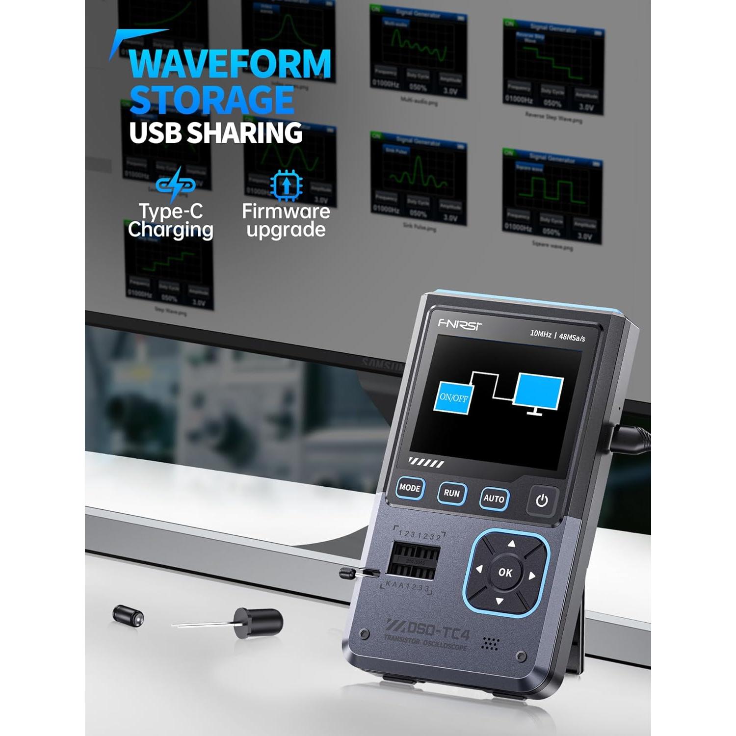 Osciloscopio Digital FNIRSI DSO-TC4 10MHz 48MSa/s Portátil