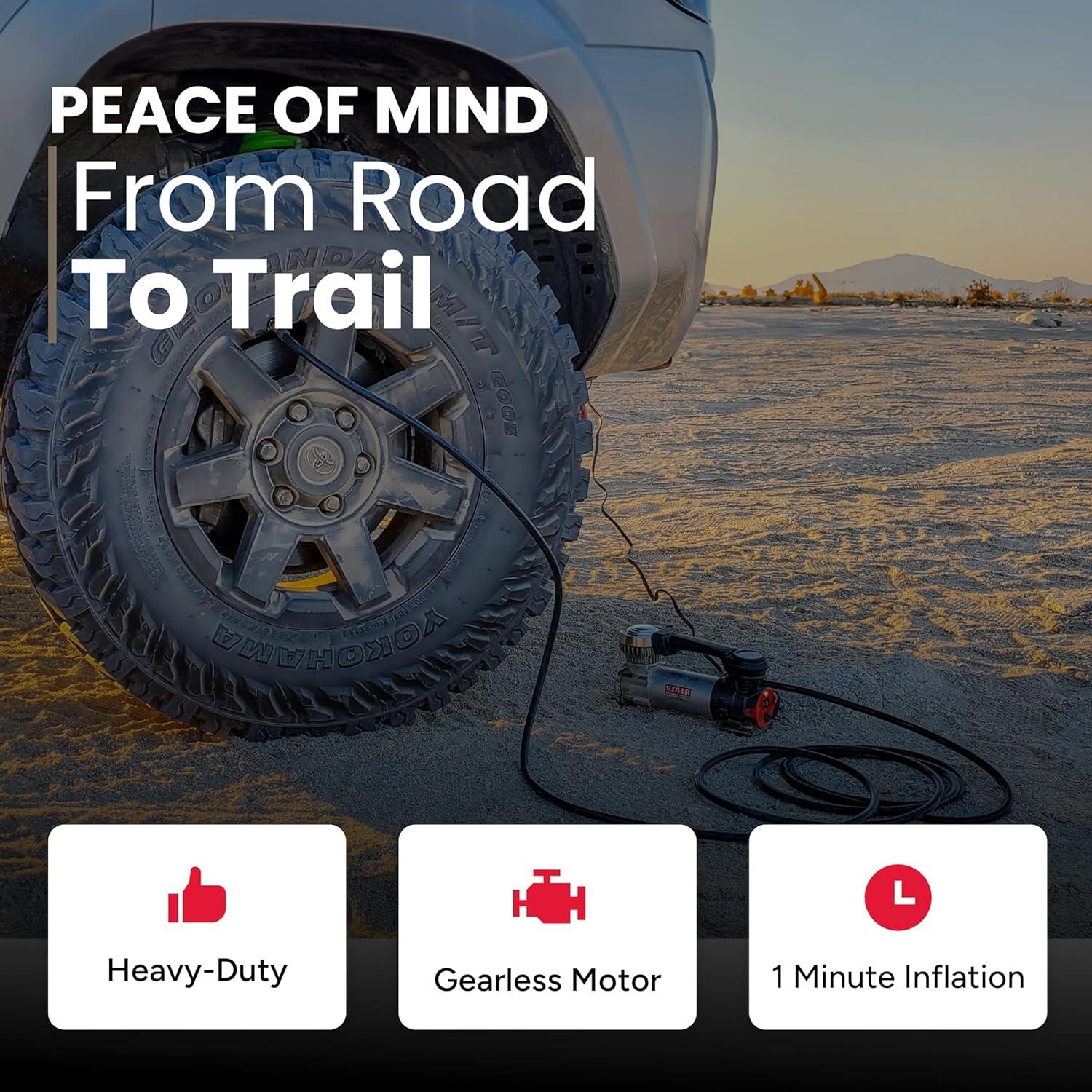 Compresor de Aire VIAIR 85P 12V Portátil 60 PSI Neumáticos