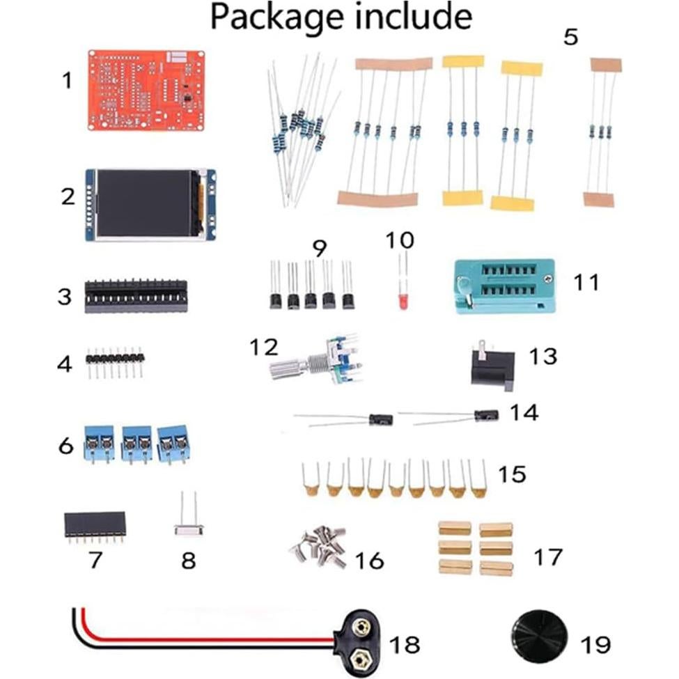 Probador de Transistores Treedix TRX2-0153 LCR y Voltímetro