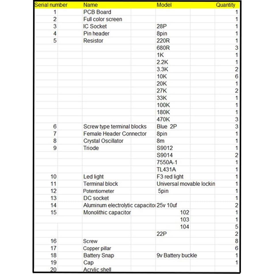 Probador de Transistores Treedix TRX2-0153 LCR y Voltímetro