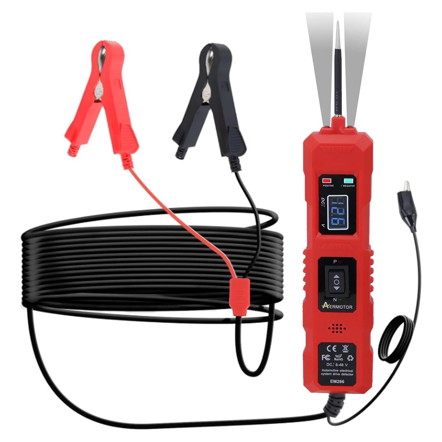 Probador de Circuito Automotriz Lqito CNBJ-823 6-24V Rojo