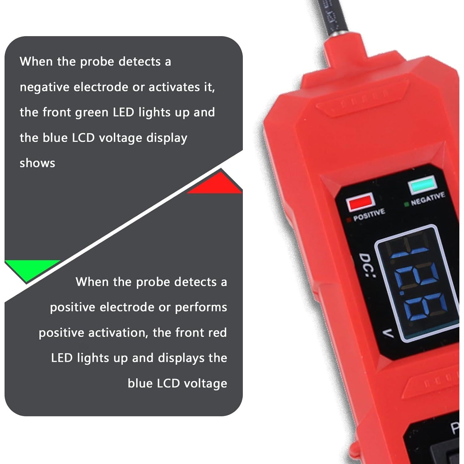 Probador de Circuito Automotriz Lqito CNBJ-823 6-24V Rojo