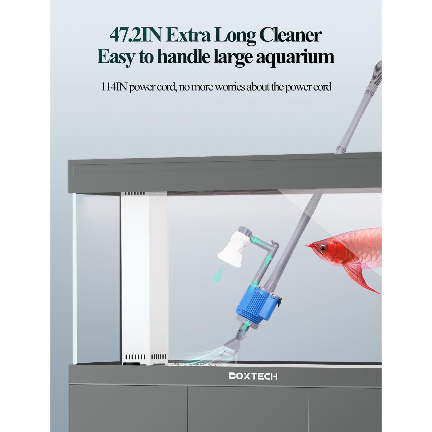 Limpiador de Grava para Acuarios UPETTOOLS 6 en 1 28W 1700L/h