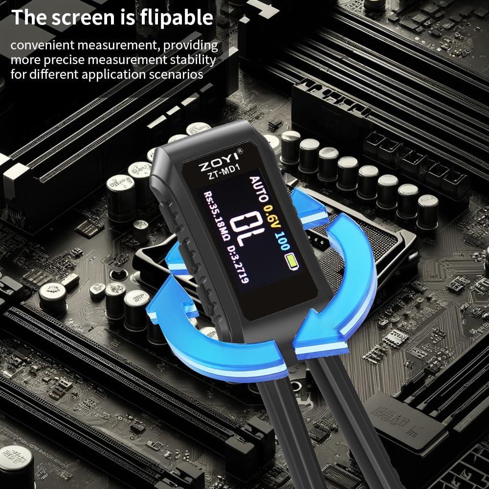 Pinzas Digitales LCR ZOYI ZT-MD1 Pantalla OLED Precisión 0.5%