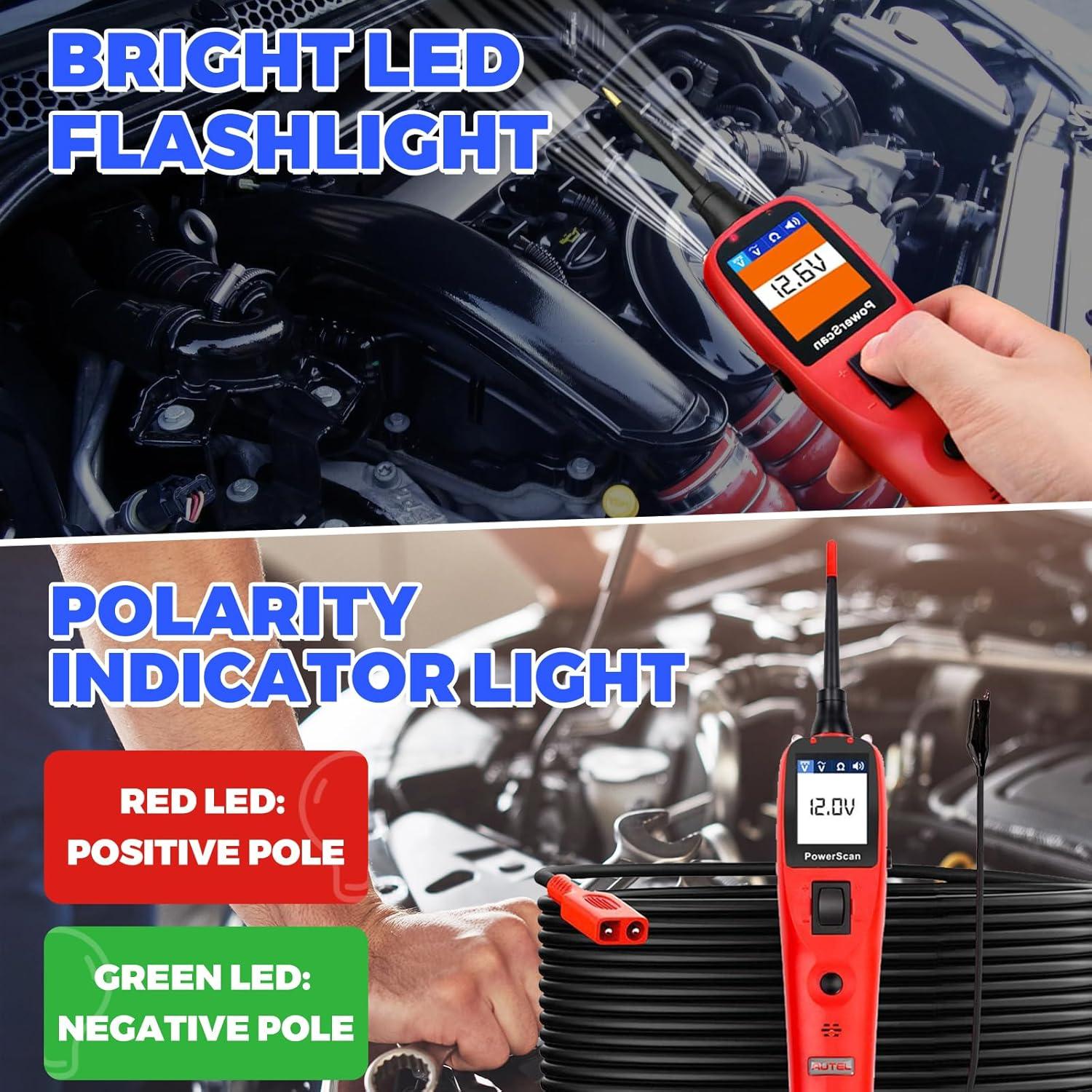 Autel PowerScan PS100 Probador de Circuitos 12V 24V