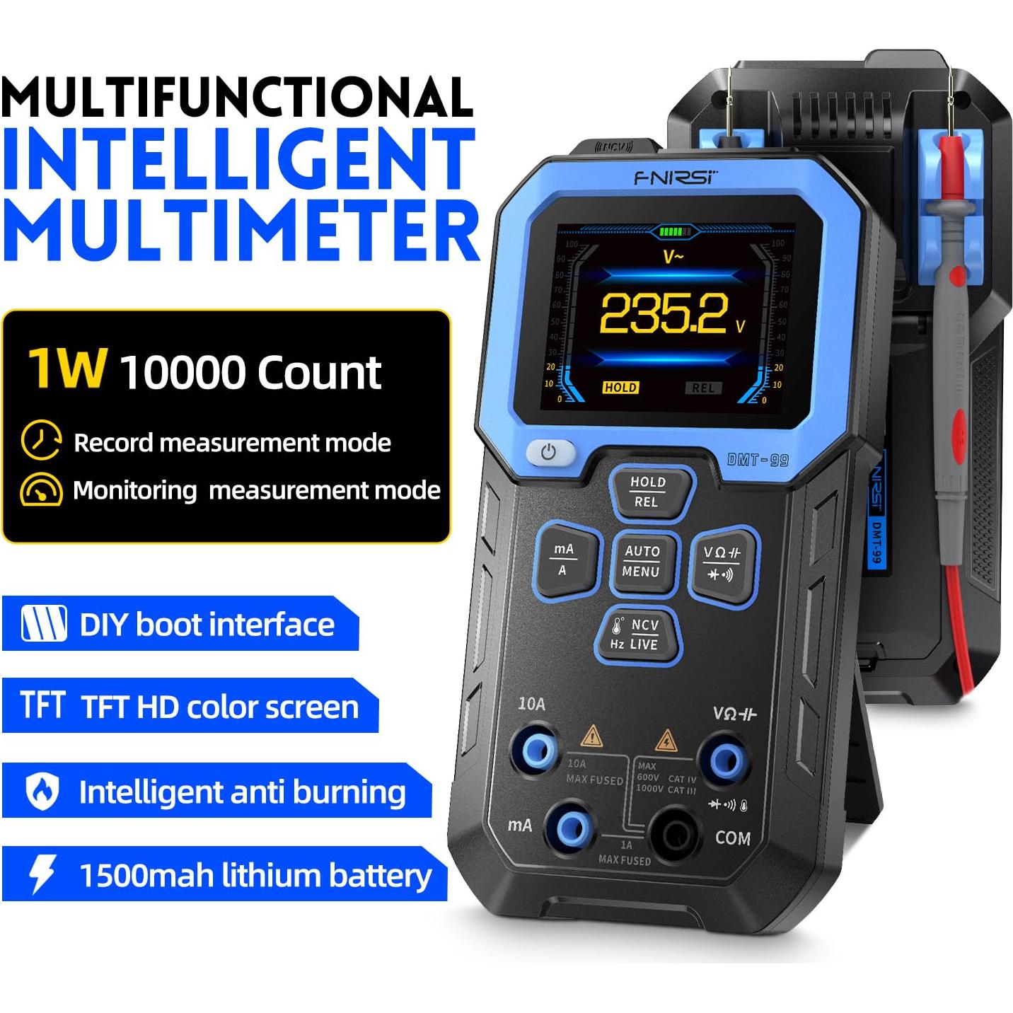 Multímetro Digital FNIRSI DMT-99 9999 Cuentas TRMS