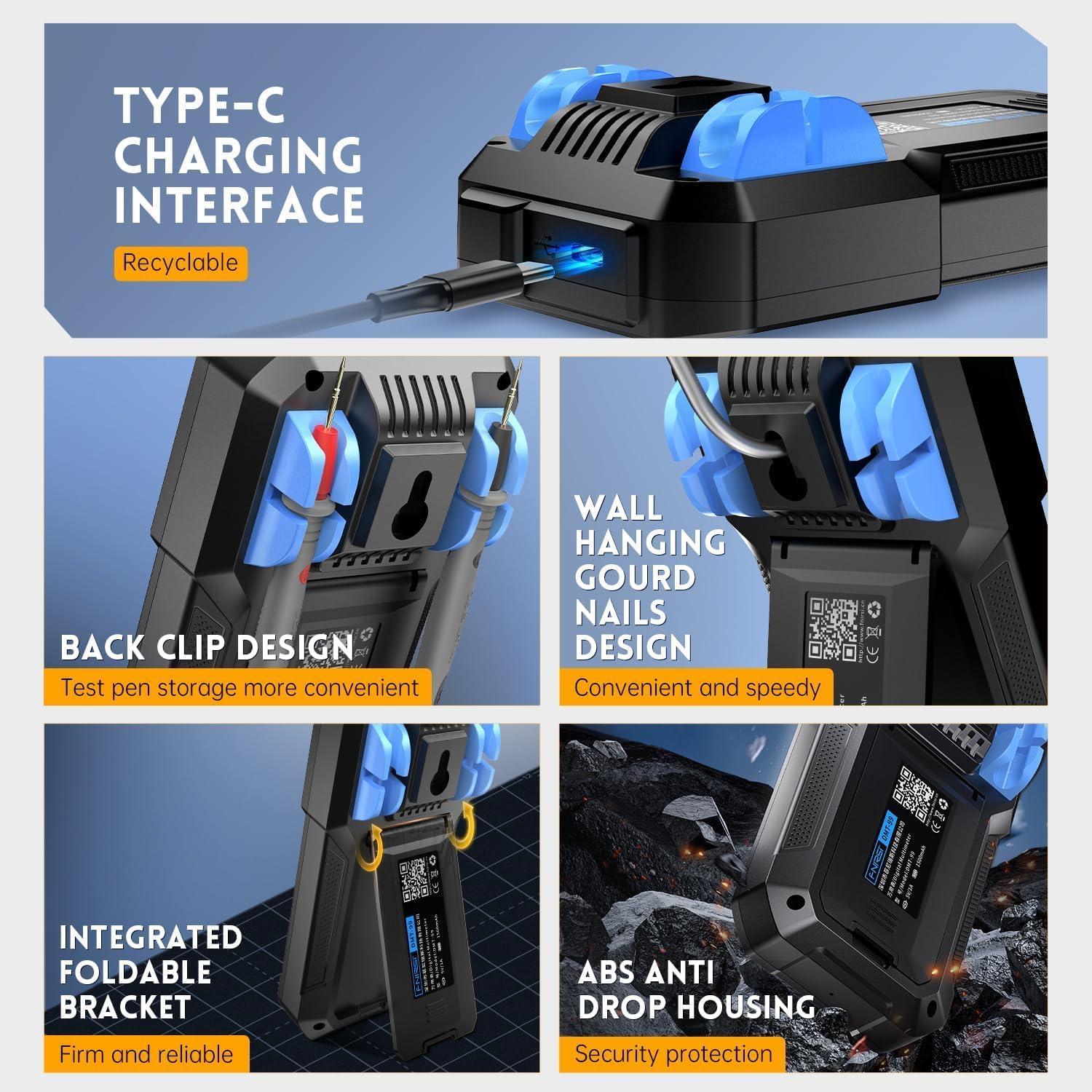 Multímetro Digital FNIRSI DMT-99 9999 Cuentas TRMS