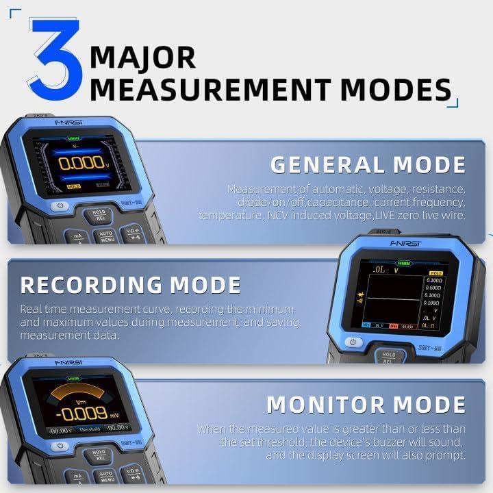 Multímetro Digital FNIRSI DMT-99 9999 Cuentas TRMS