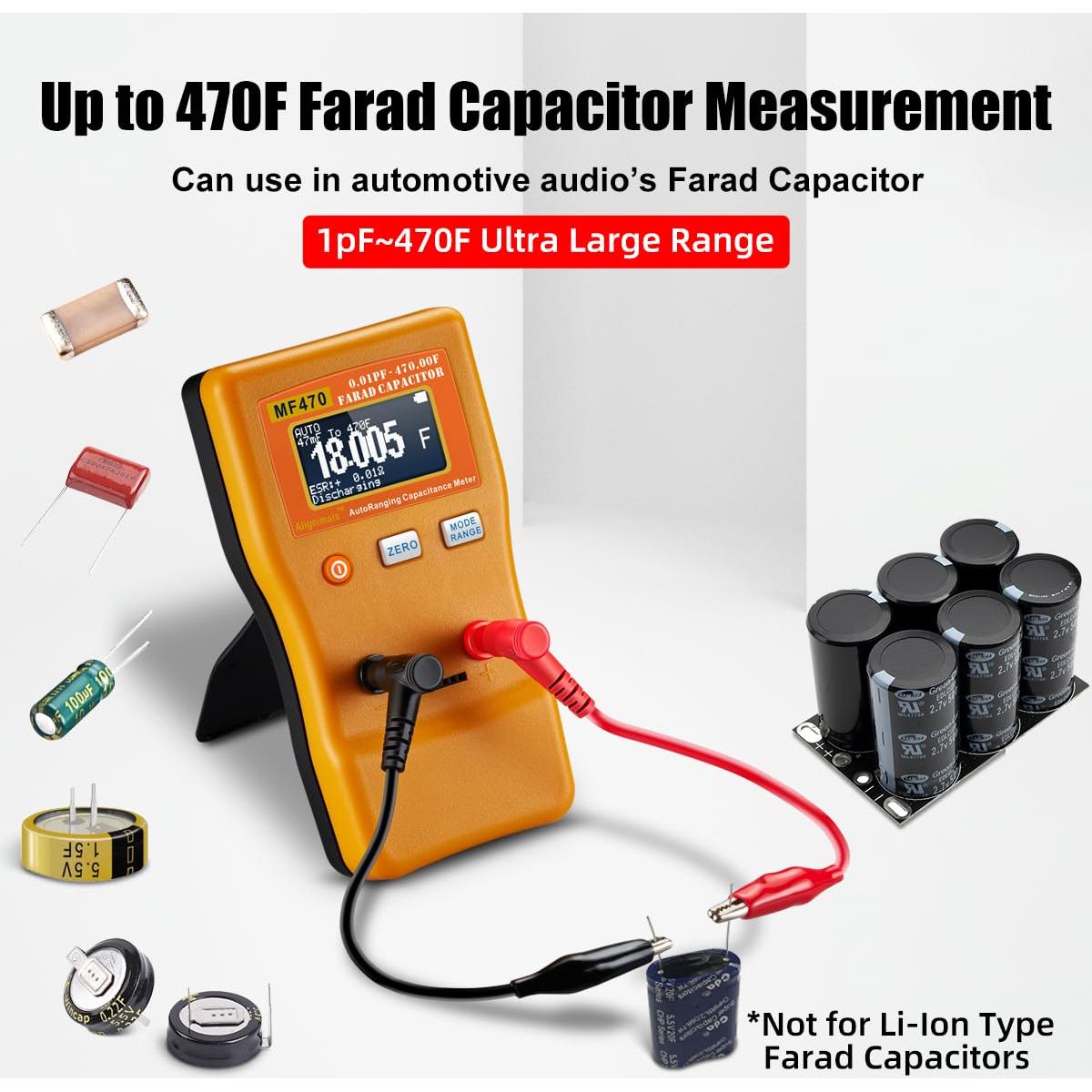 Probador de Capacitores MF470 Alignimals 0.01pF a 470F