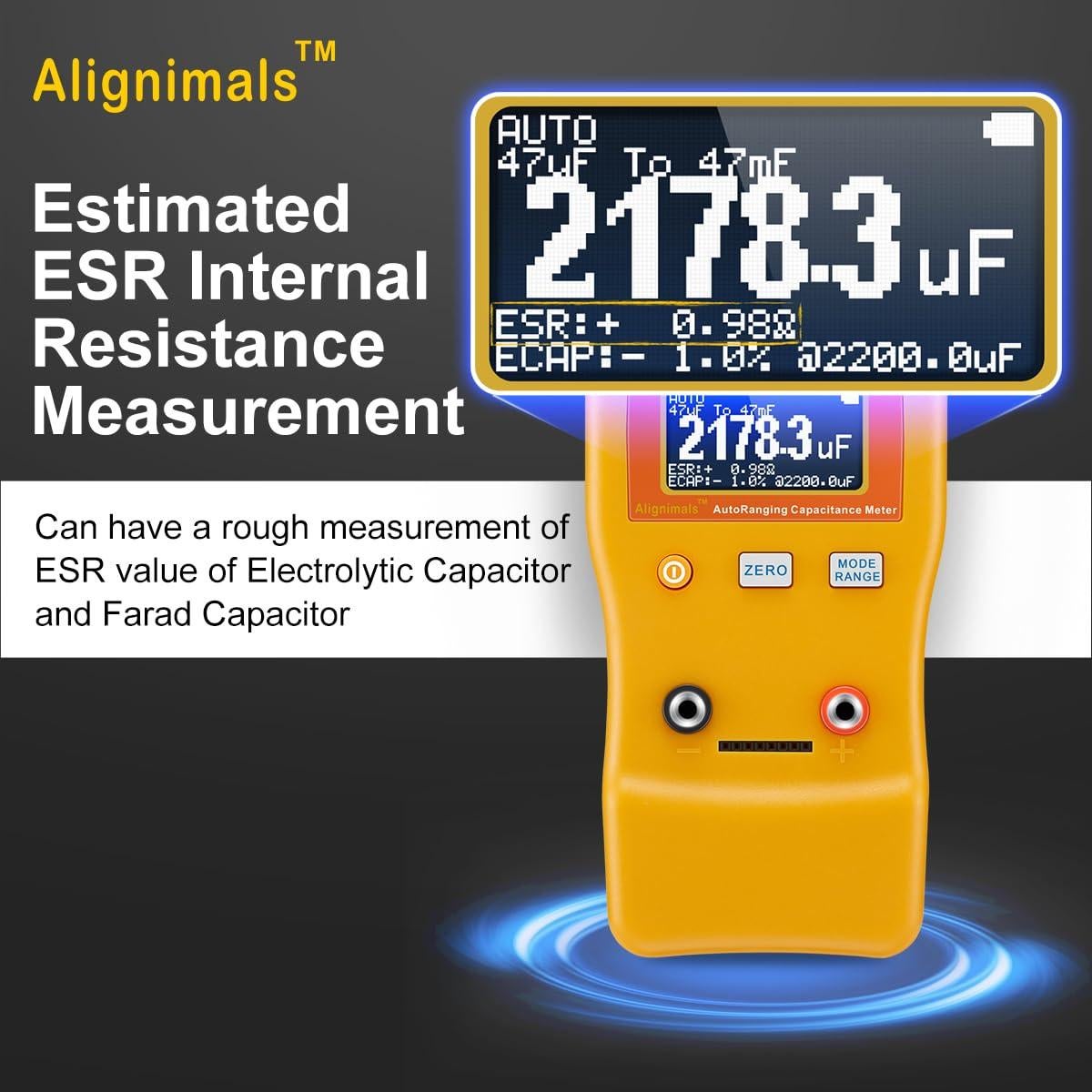 Probador de Capacitores MF470 Alignimals 0.01pF a 470F