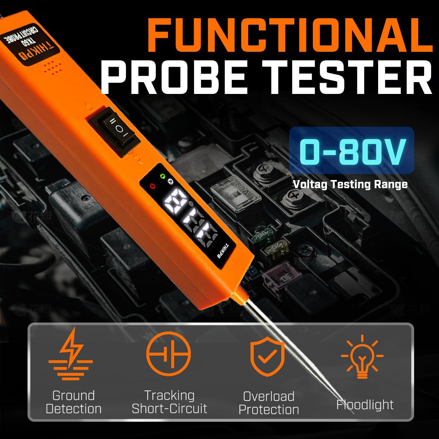 Kit Probador de Circuito THIKPO TK60 12-24V con LCD