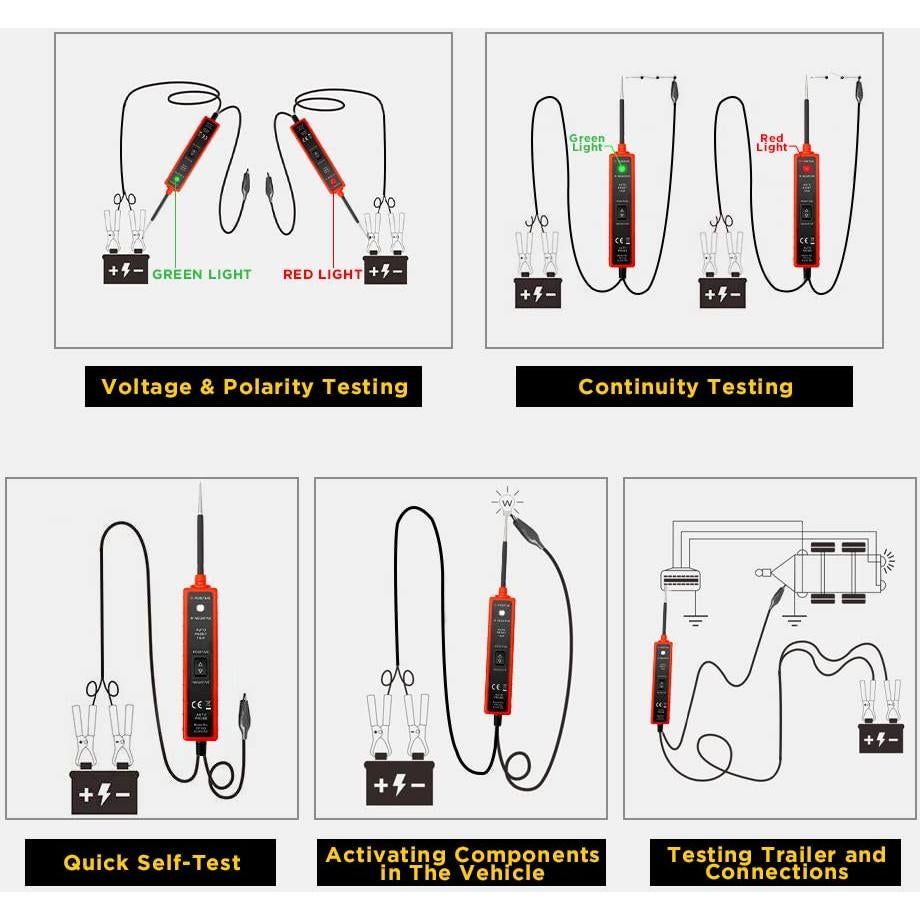 Probador de Circuito Automotriz DUOYI MMT211 6V-24V DC