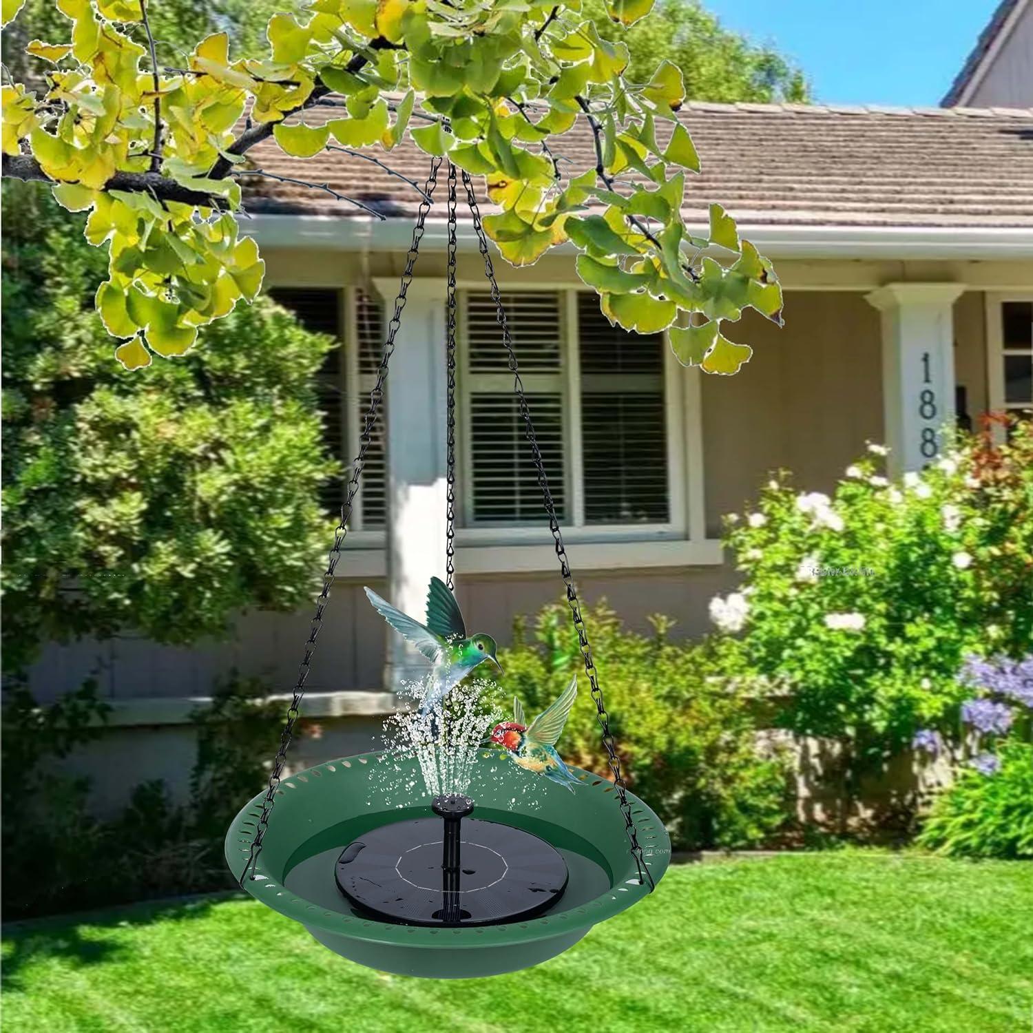 Bañera Colgante para Aves OVZILKI 25,4 cm Verde 1 Paquete