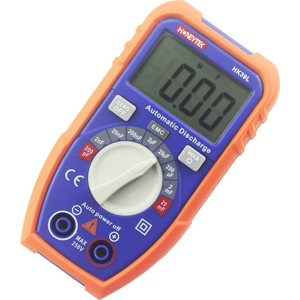 Probador de Capacitores Honeytek HK39L LCD 1999 200pF-20mF