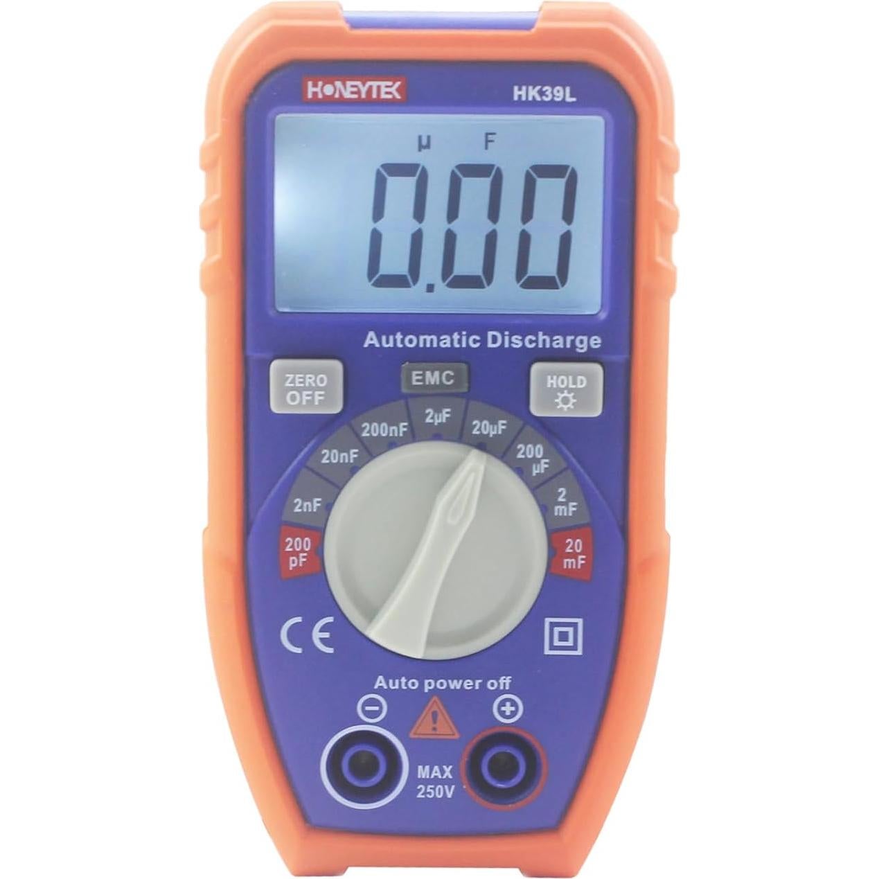 Probador de Capacitores Honeytek HK39L LCD 1999 200pF-20mF