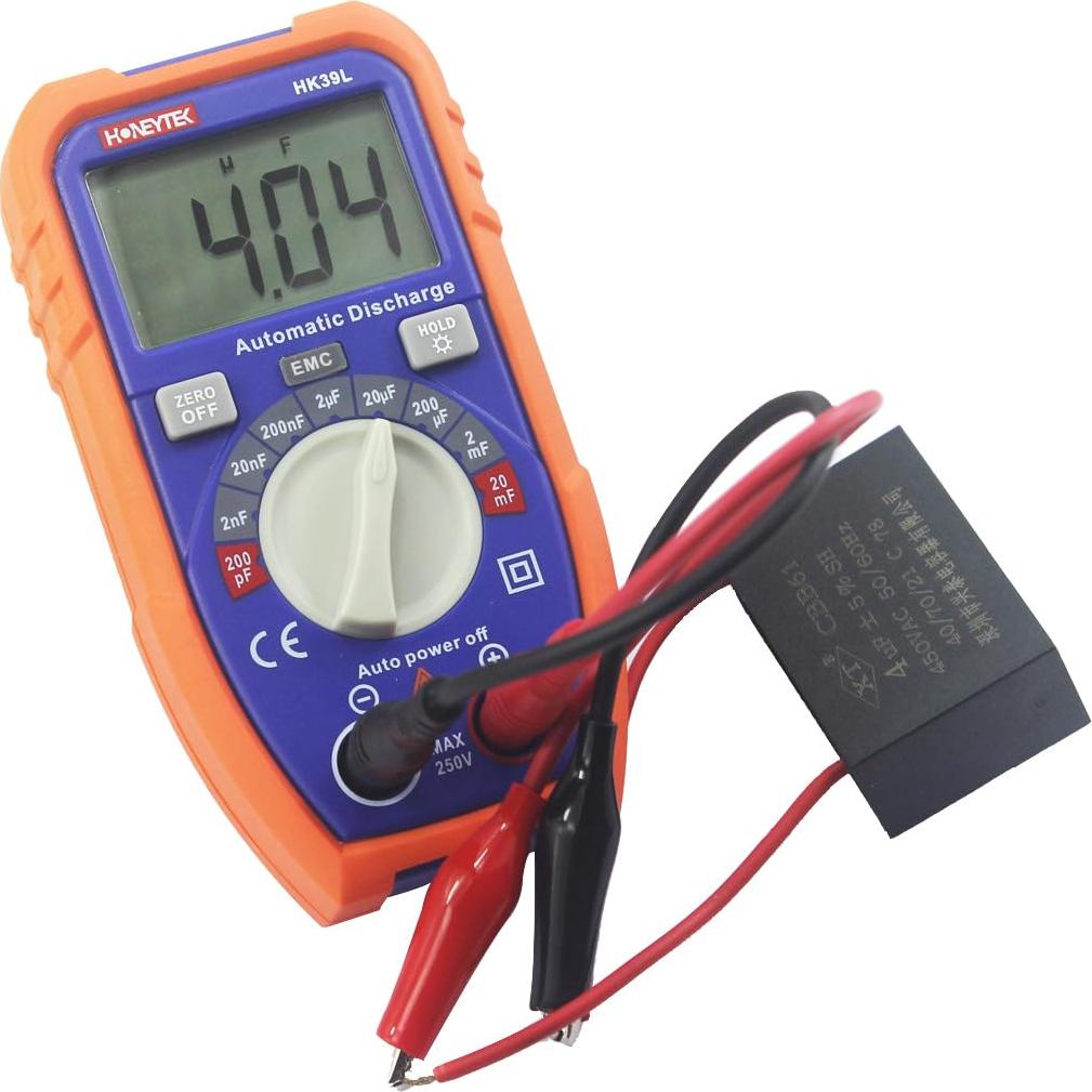Probador de Capacitores Honeytek HK39L LCD 1999 200pF-20mF