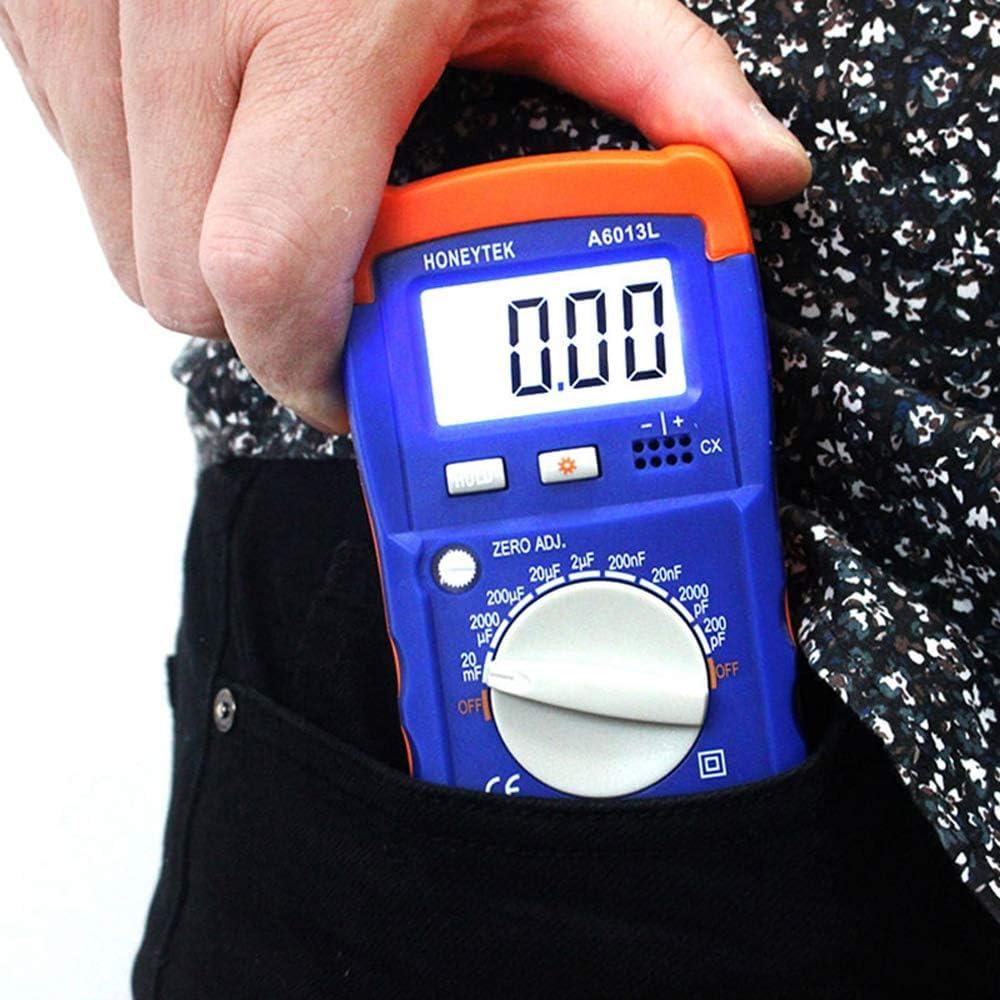 Probador de Capacitores Honeytek A6013L Portátil 200pF-20mF