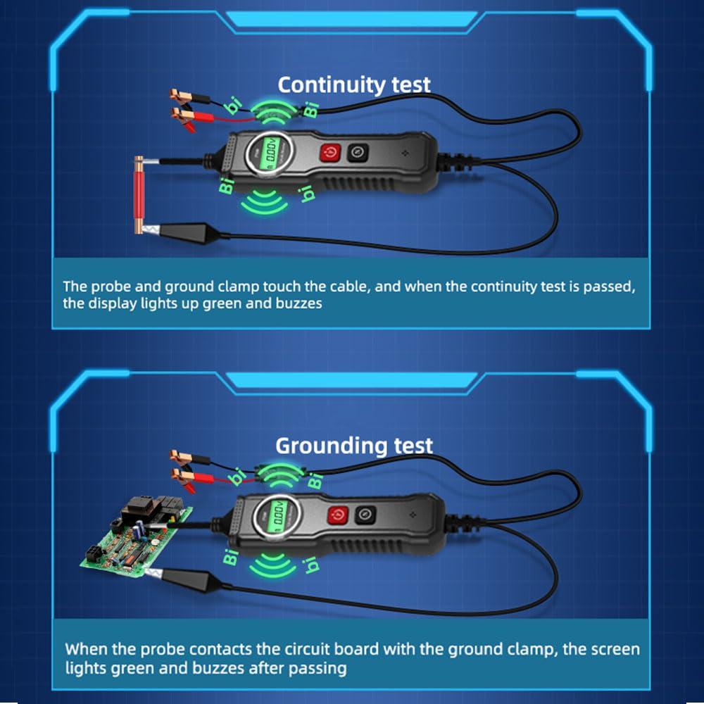 Probador Eléctrico LEEPEE P100 8 en 1 5-40V con LCD