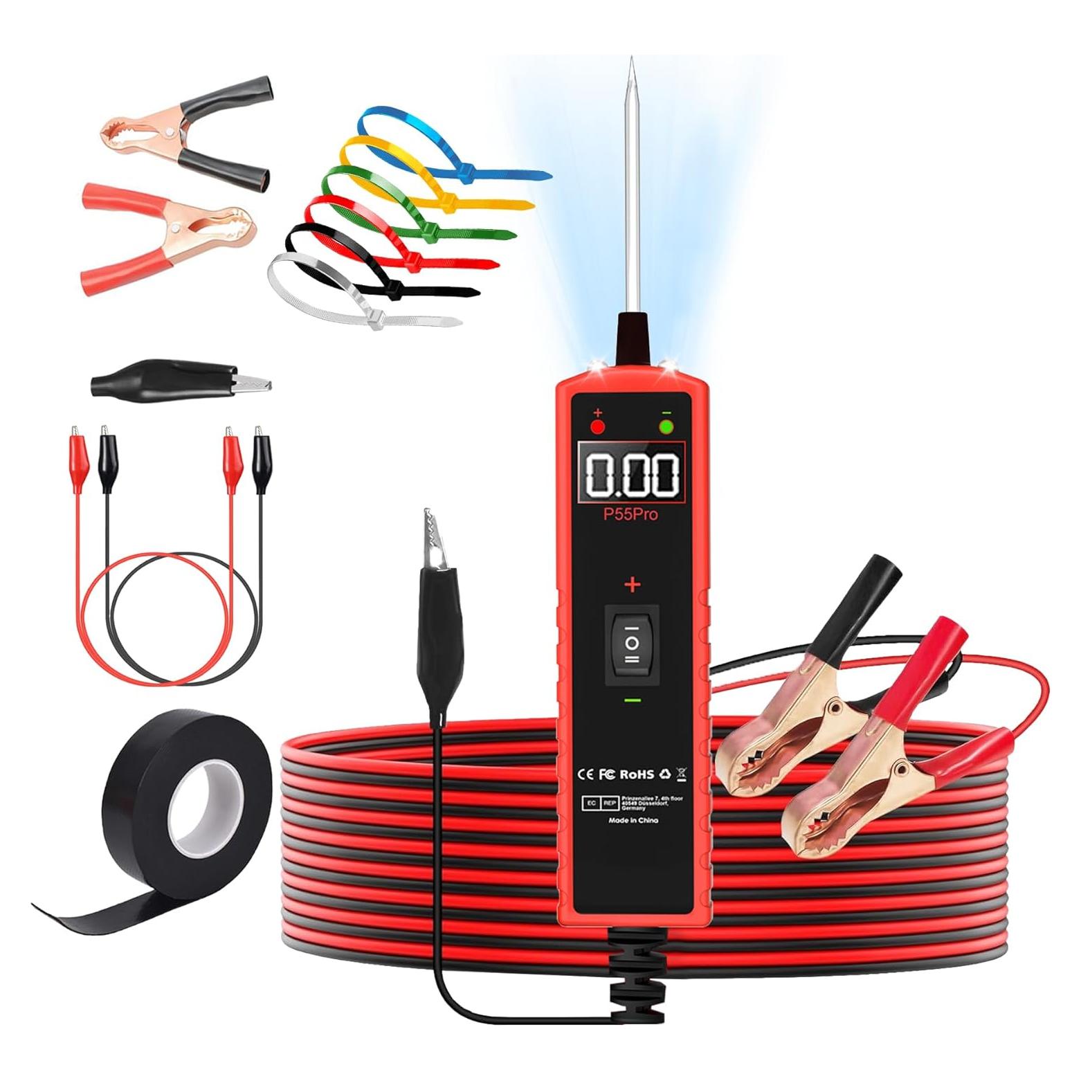 Probador de Circuito Automotriz Aottykro P55 Pro 6-30V