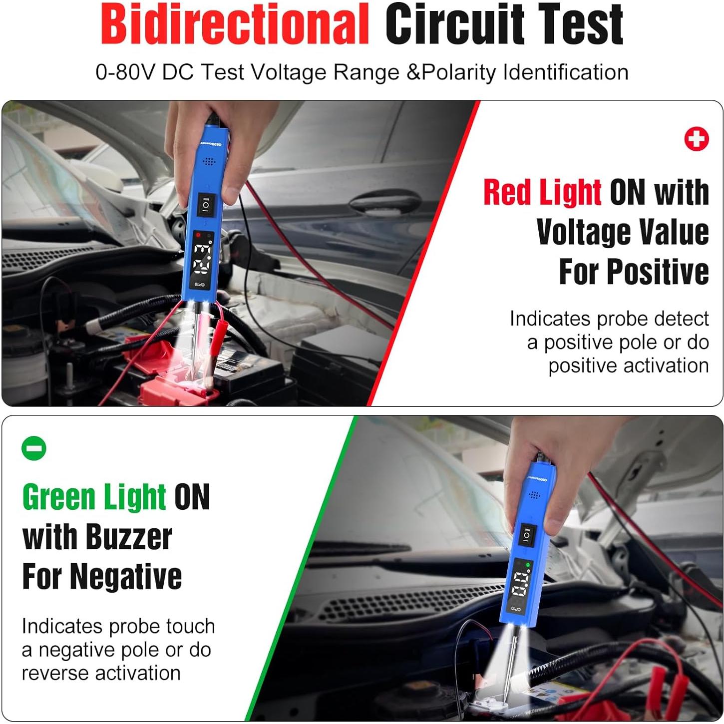 Probador de Circuitos Automotriz OBDResource CP10 12V 24V